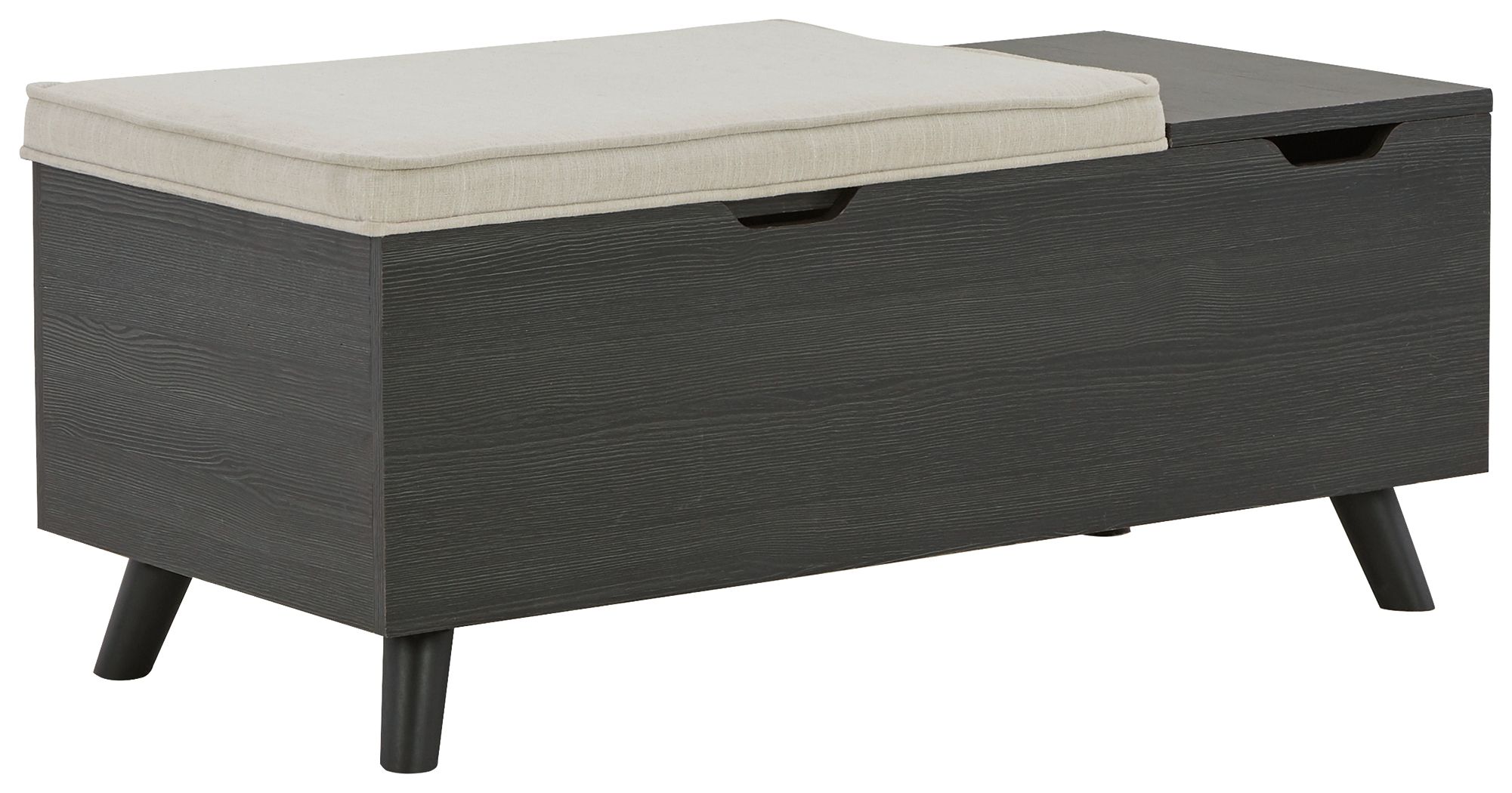 Ashley Furniture Yarlow - Storage Bench - Dark Gray - Image 5