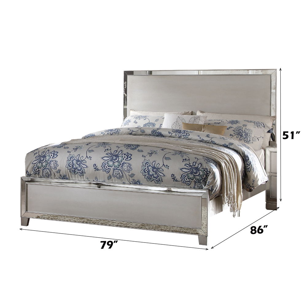 Voeville II - Eastern King Bed - Platinum, silver, view 3