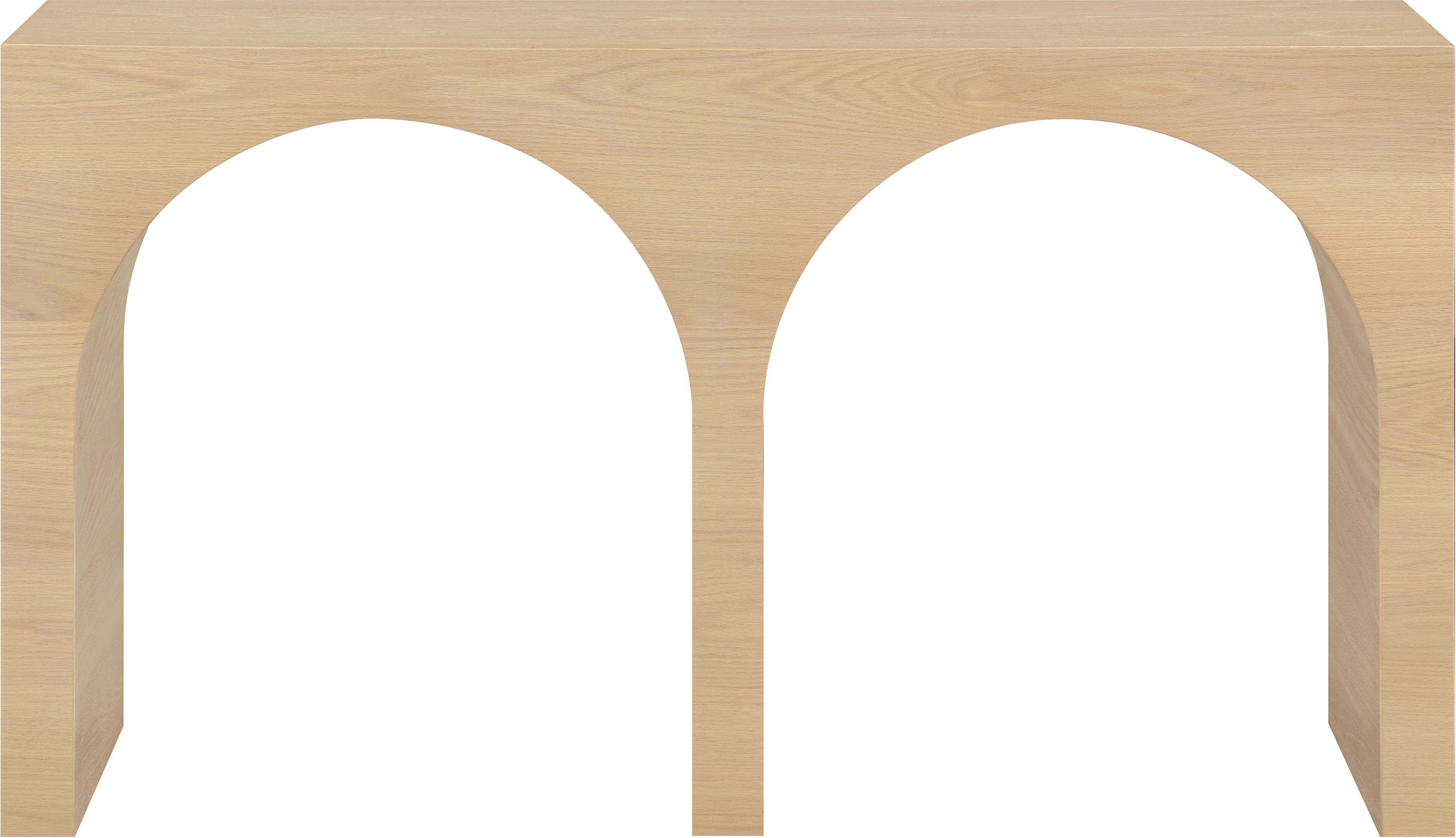 June - Oak Wood Console Table - White Oak