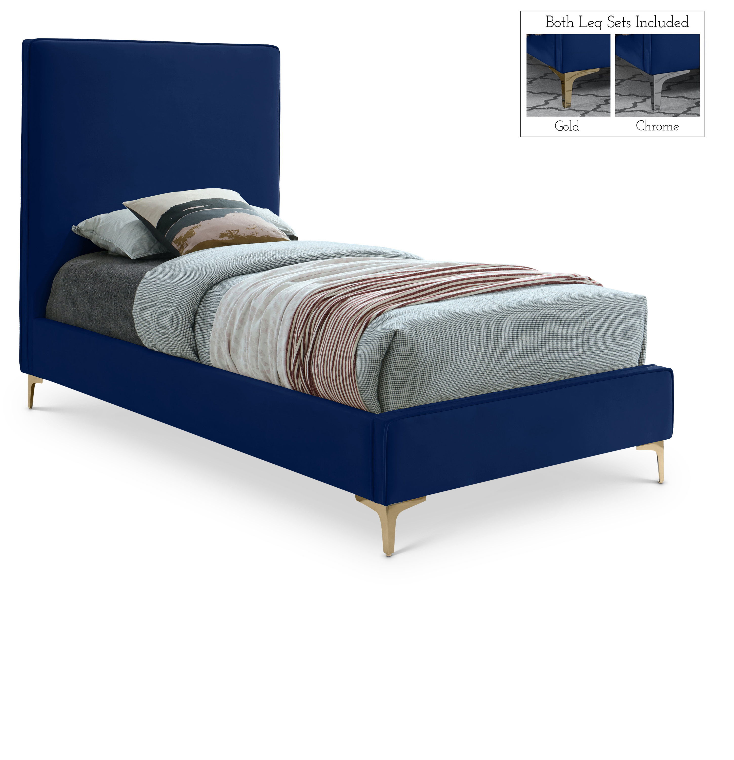 Geri - Twin Bed - Navy