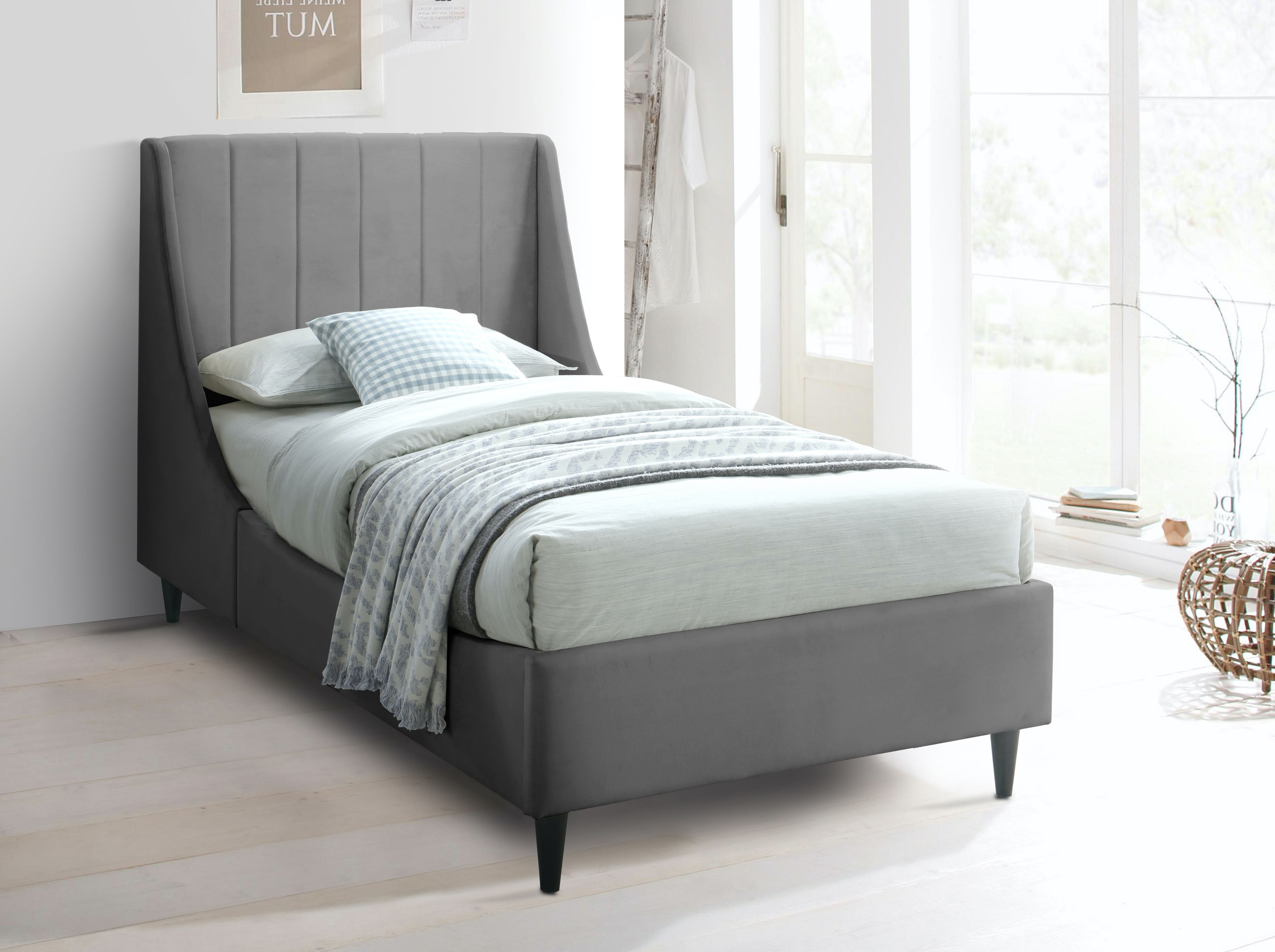 Eva - Twin Bed - Gray