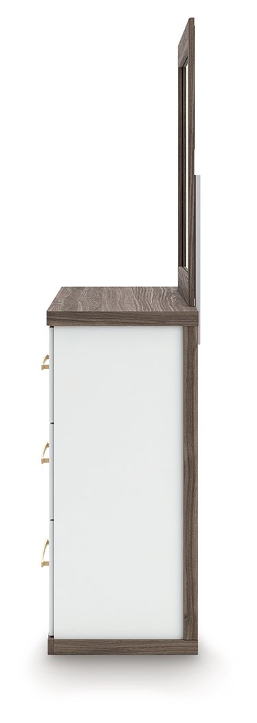 Ashley Furniture Kendanport - Dresser And Mirror - Brown - Image 8