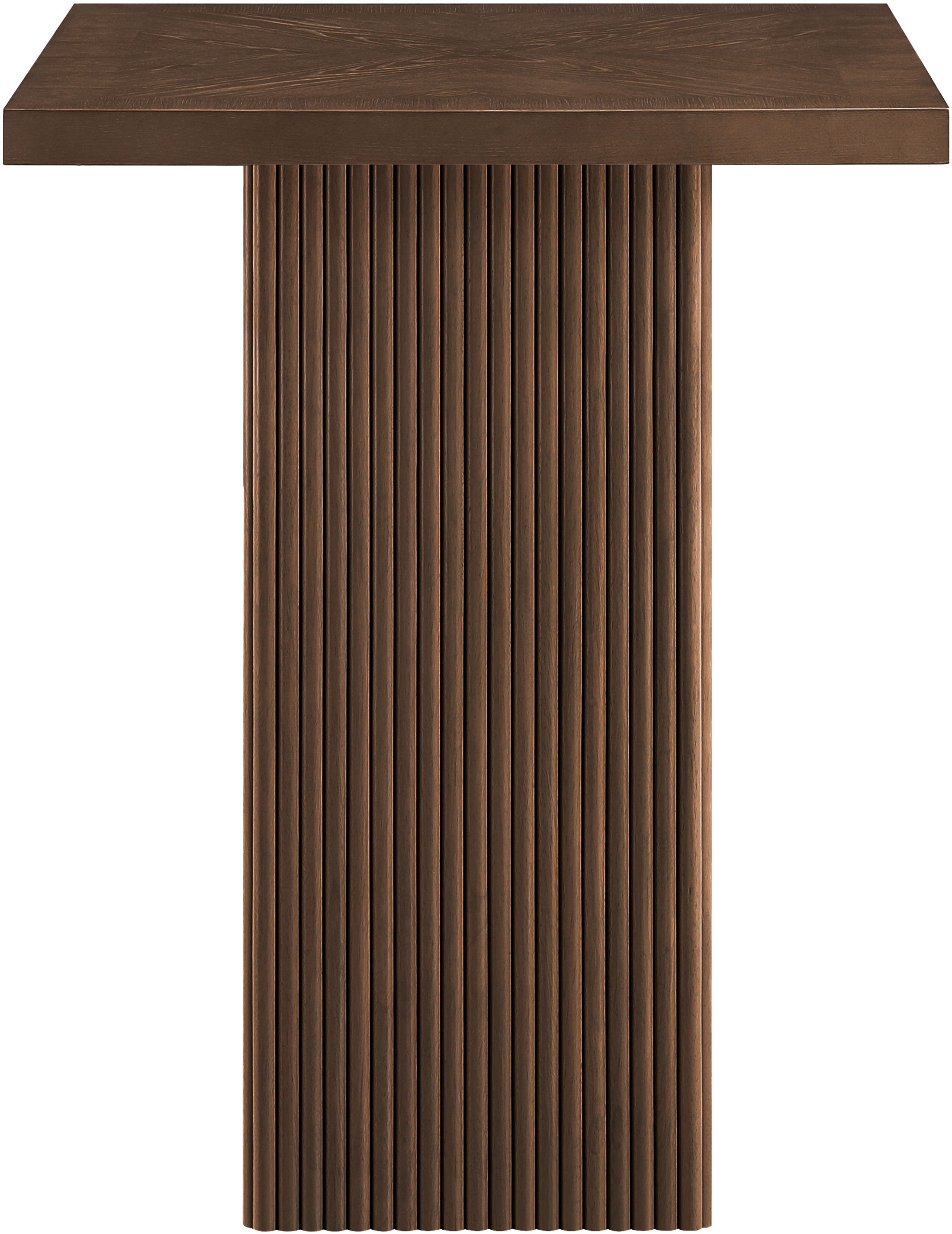 Belinda - Oak Veneer And Solid Wood Bar Height Table - Brown