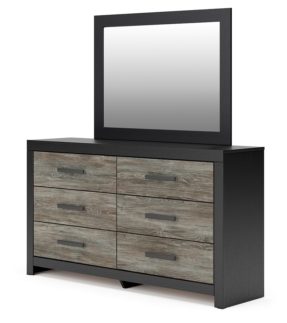 Ashley Furniture Broachmyn - Dresser And Mirror - Black / Gray - Image 4
