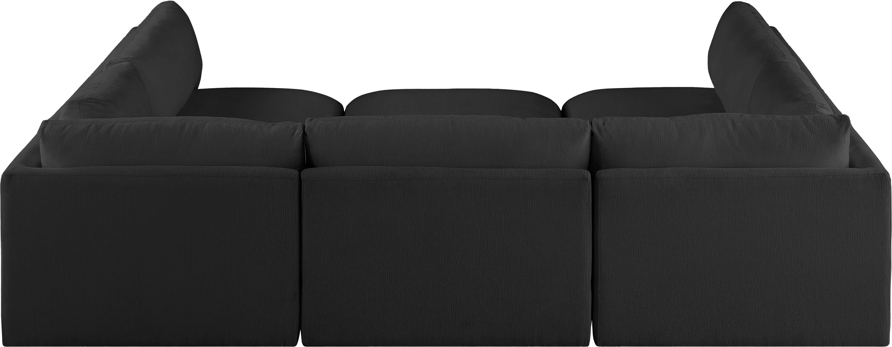 Ease - 6 Piece Modular Sectional - Black