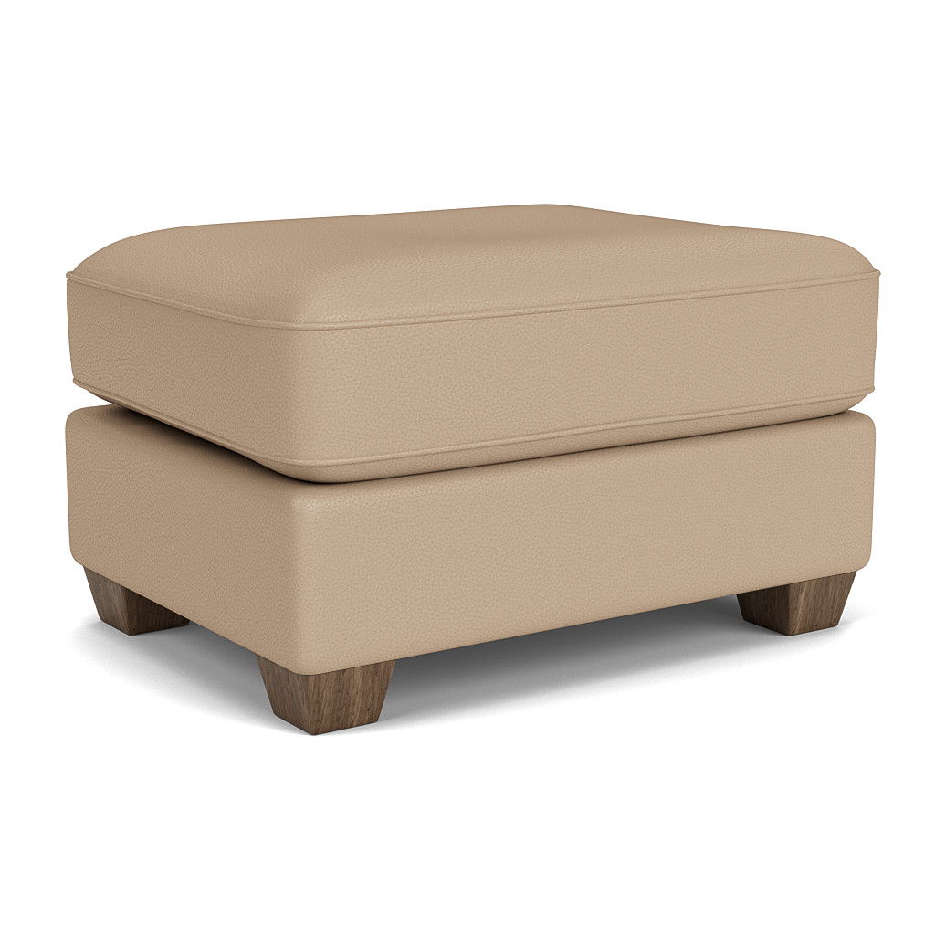 Thornton - Leather Ottoman, dark brown, view 3