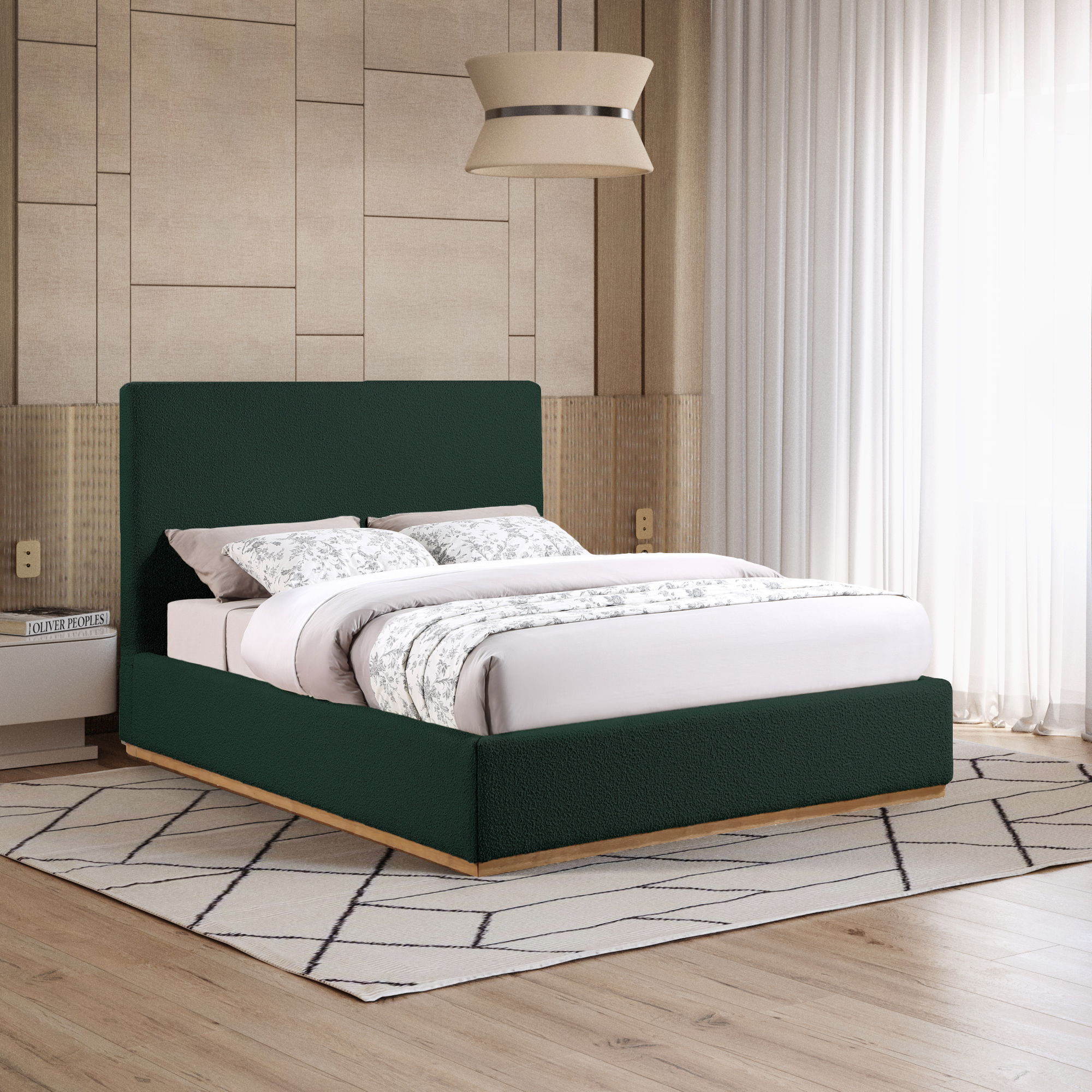Monaco - King Bed - Green