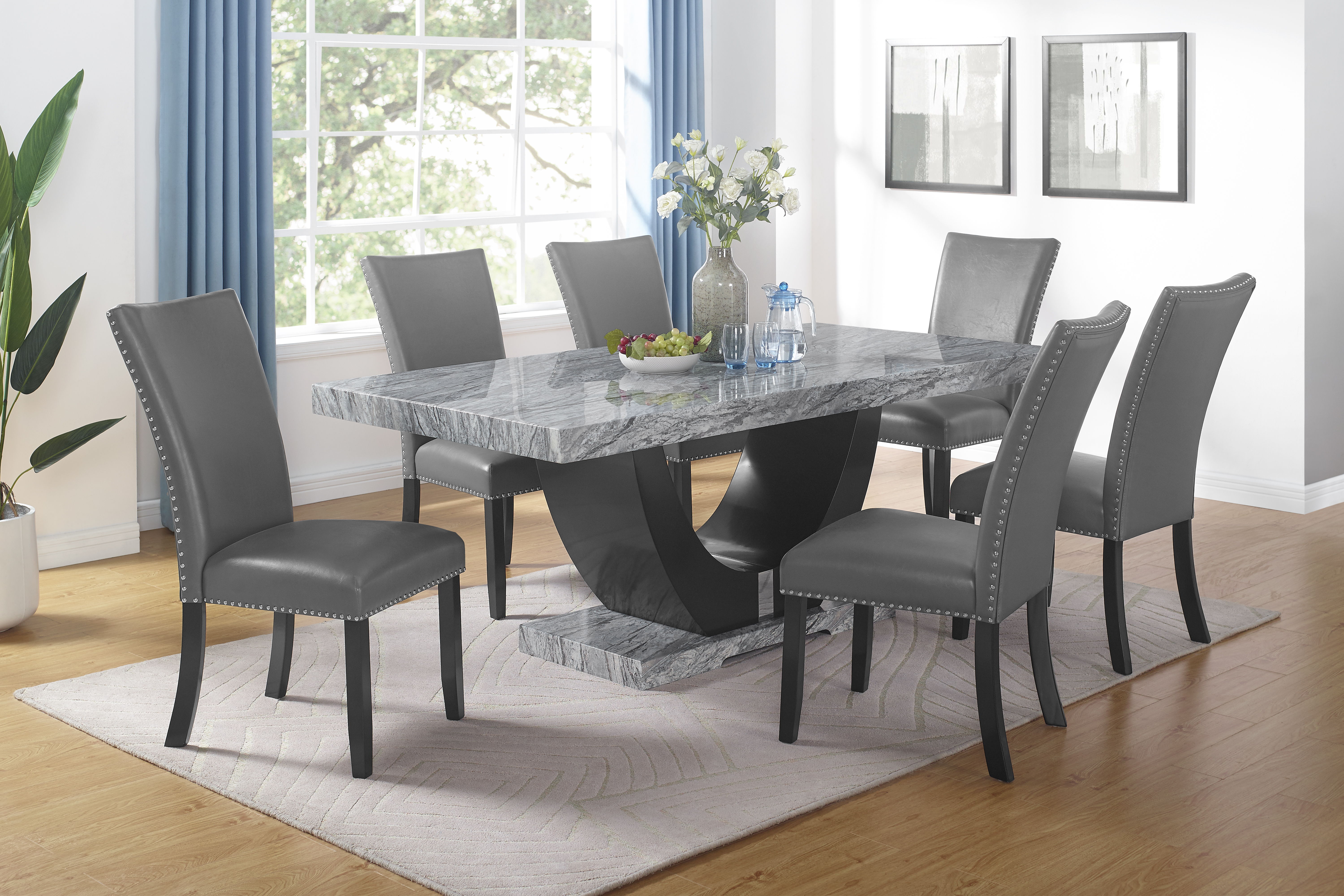 Lyra - Dining Chair (Set of 2) - Gray, dark gray, view 8