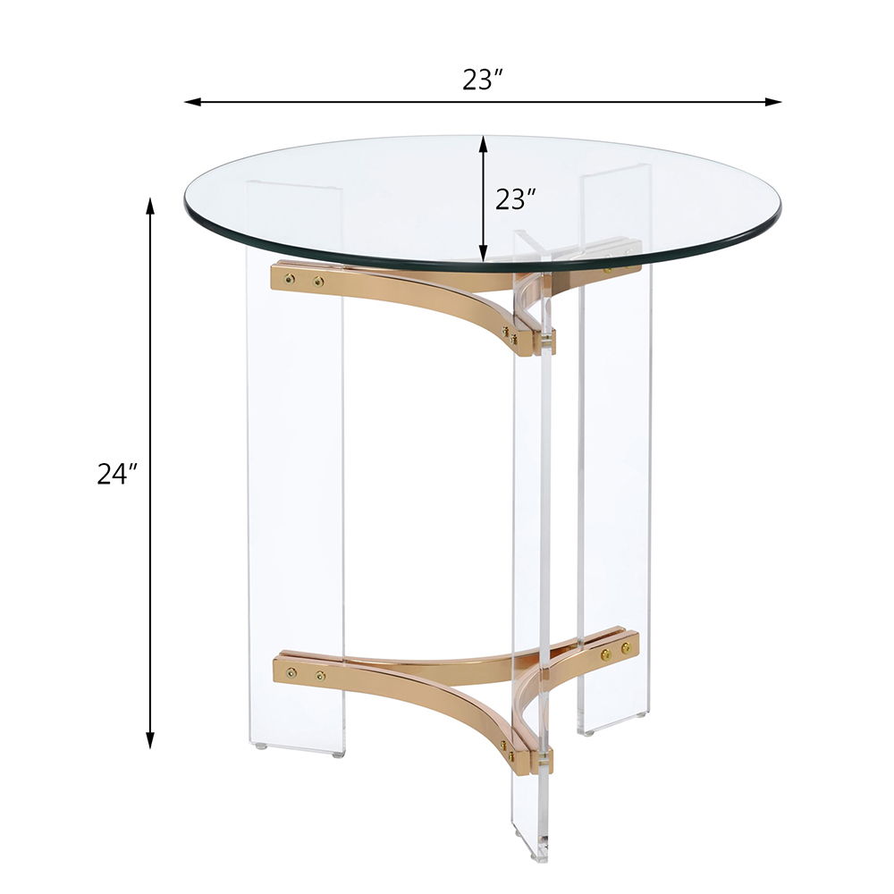 Sosi - End Table - Gold, gold, view 4