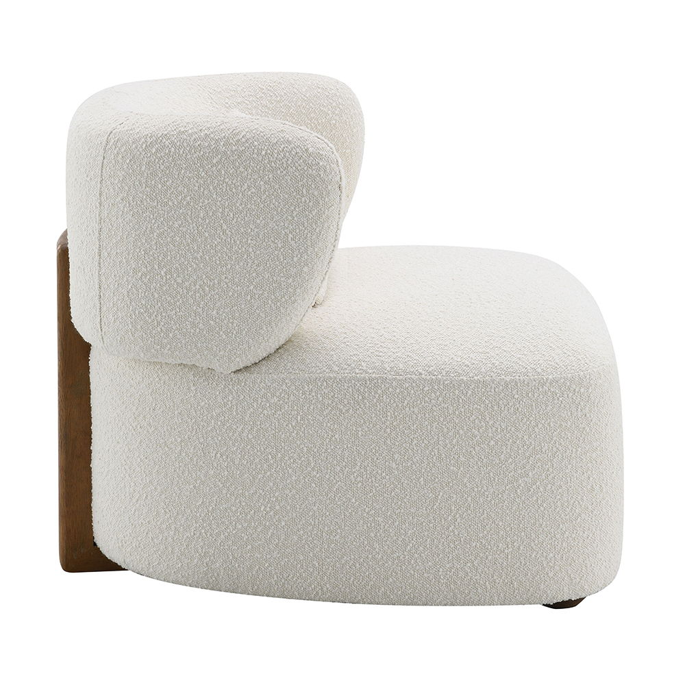 Darius - Accent Chair With Pillow - Beige Boucle, beige, view 6