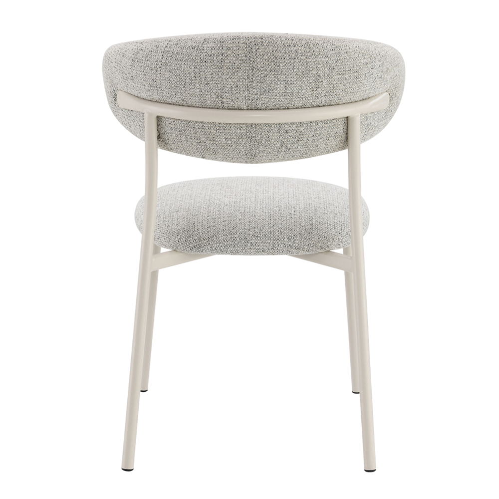 Kalam - Side Chair (Set of 2) - Gray Fabric & Beige, light gray, view 3