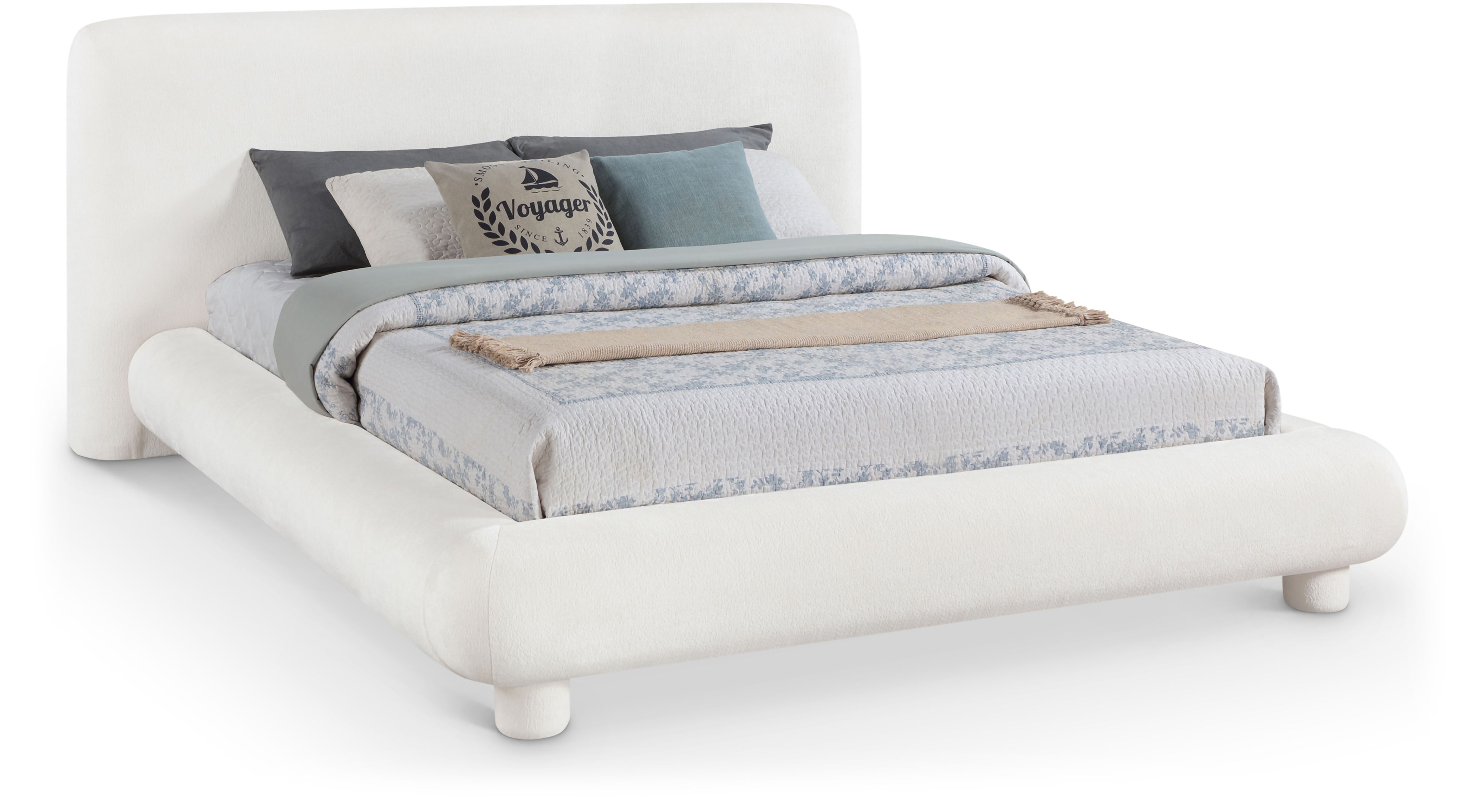 Blair - King Bed - Cream