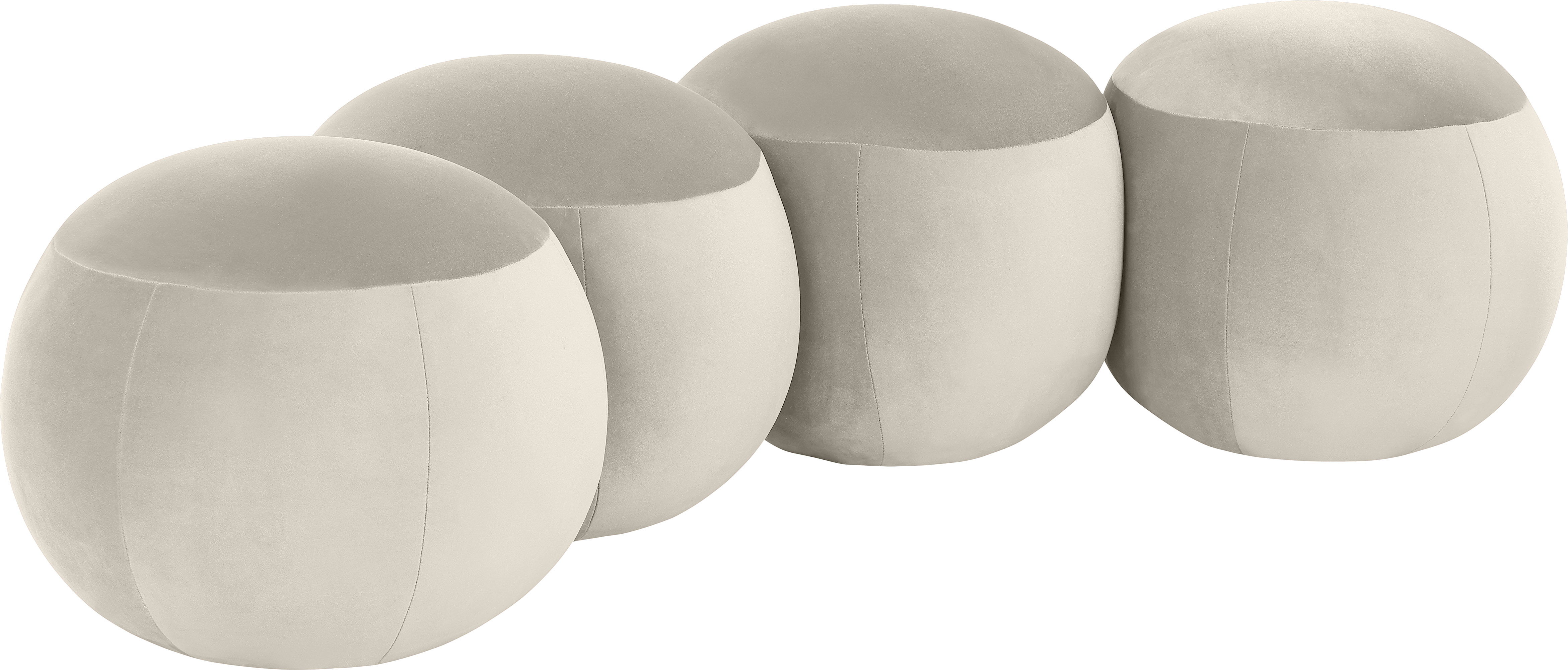 Apollo - 65" Velvet Bench - Cream