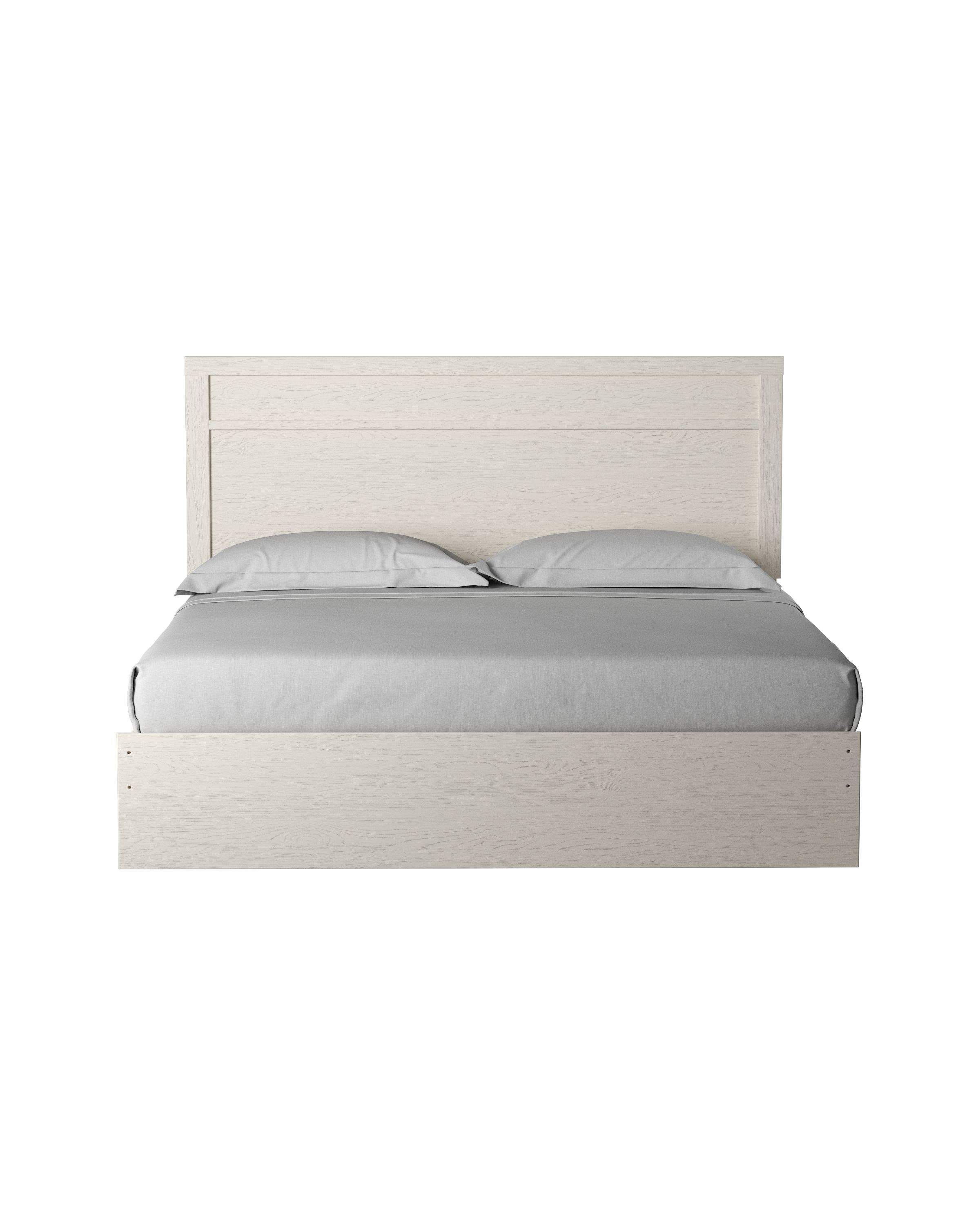 Ashley Furniture Stelsie - 6 Pc. - Dresser, Mirror, King Panel Bed, 2 Nightstands - White - Image 6