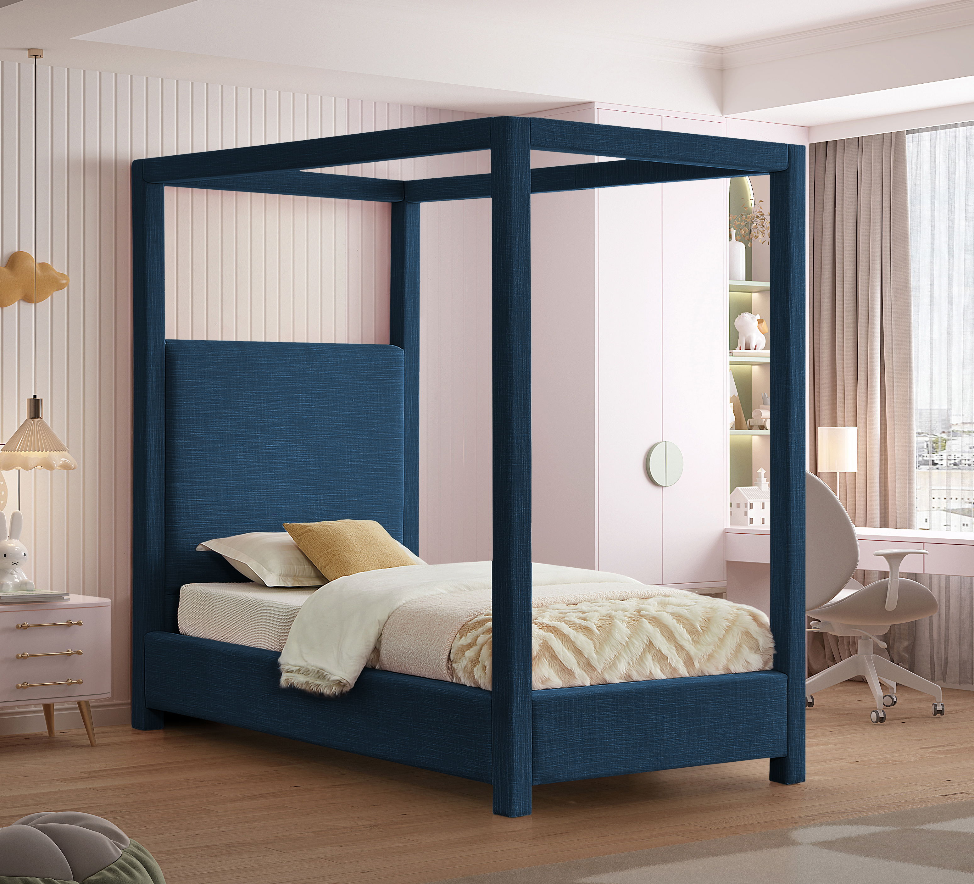 Emerson - Twin Bed - Navy