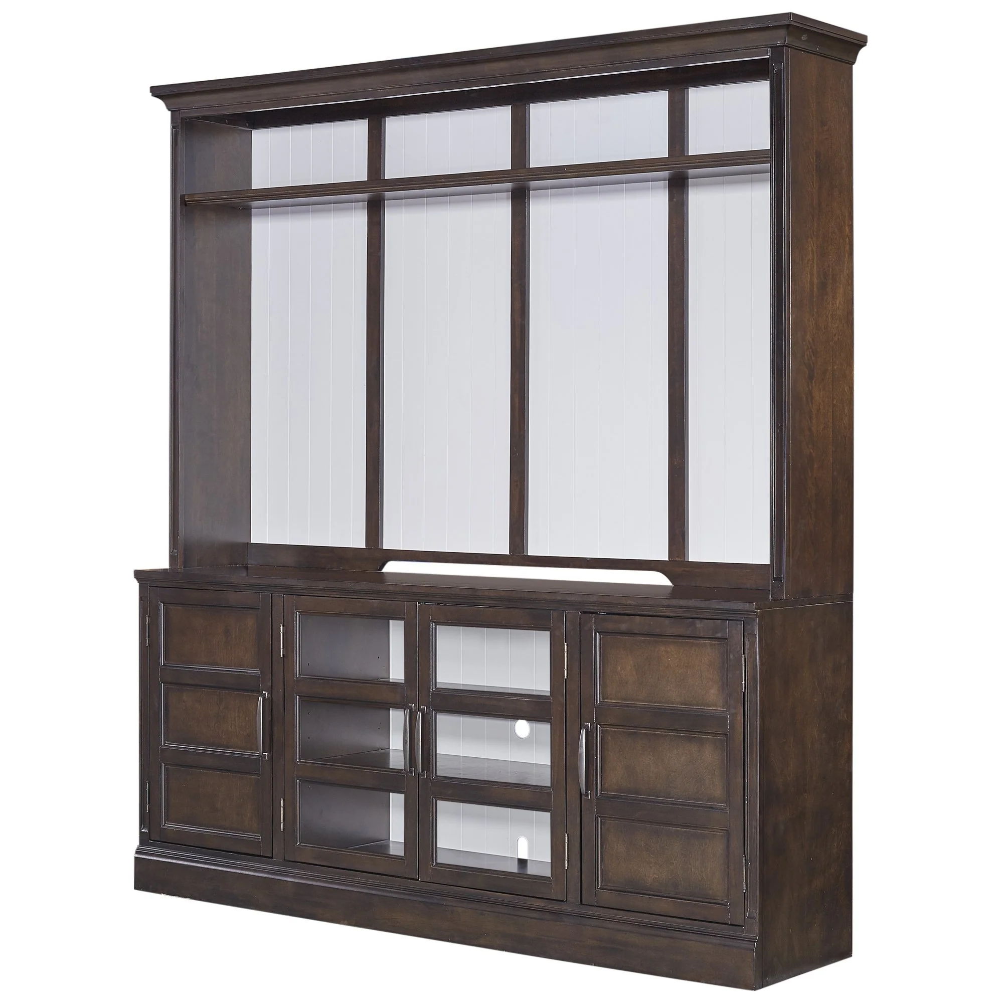 Parker House Shoreham - 76 In. TV Console With Hutch - Medium Roast