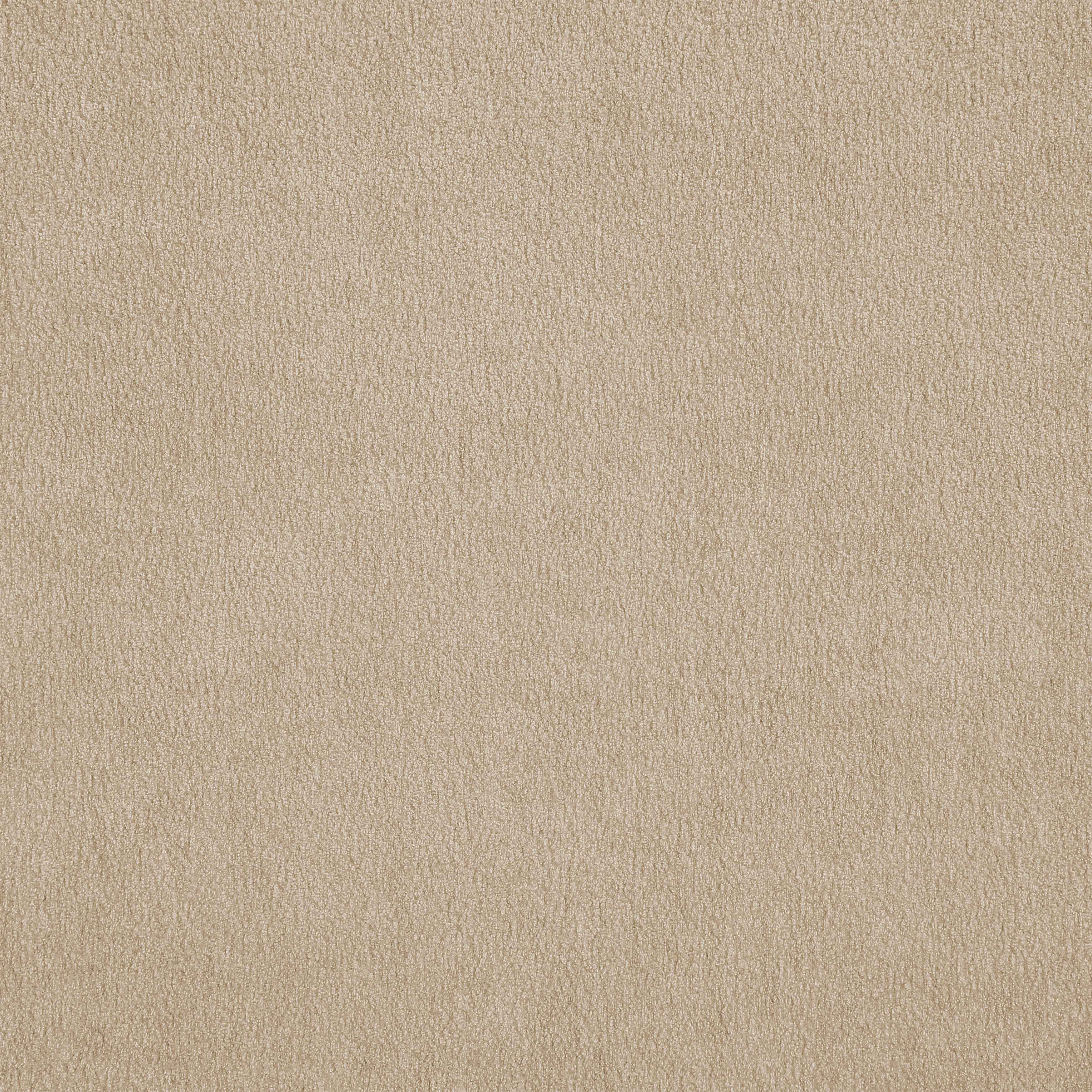 Turin - Chenille Fabric Upholstered Modular Ottoman - Beige / Brown Walnut