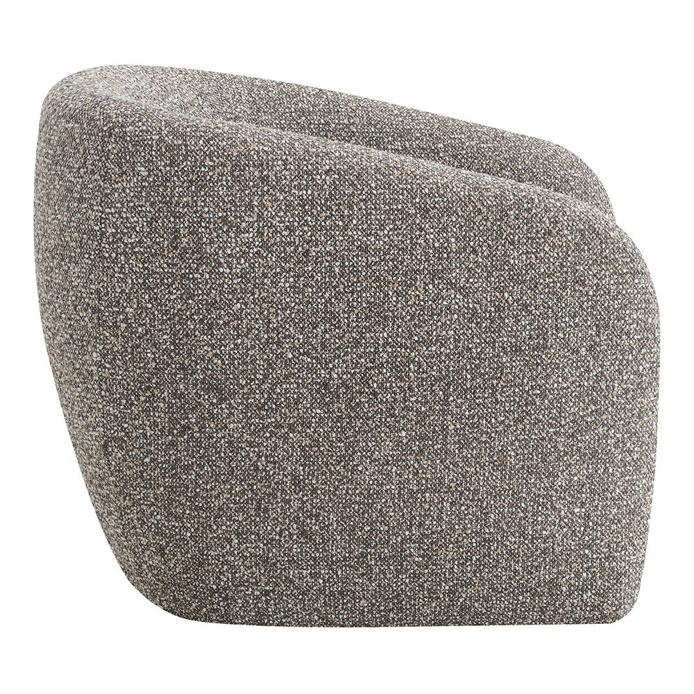Livia - Accent Chair - Brown & Gray Tweed, dark gray, view 3