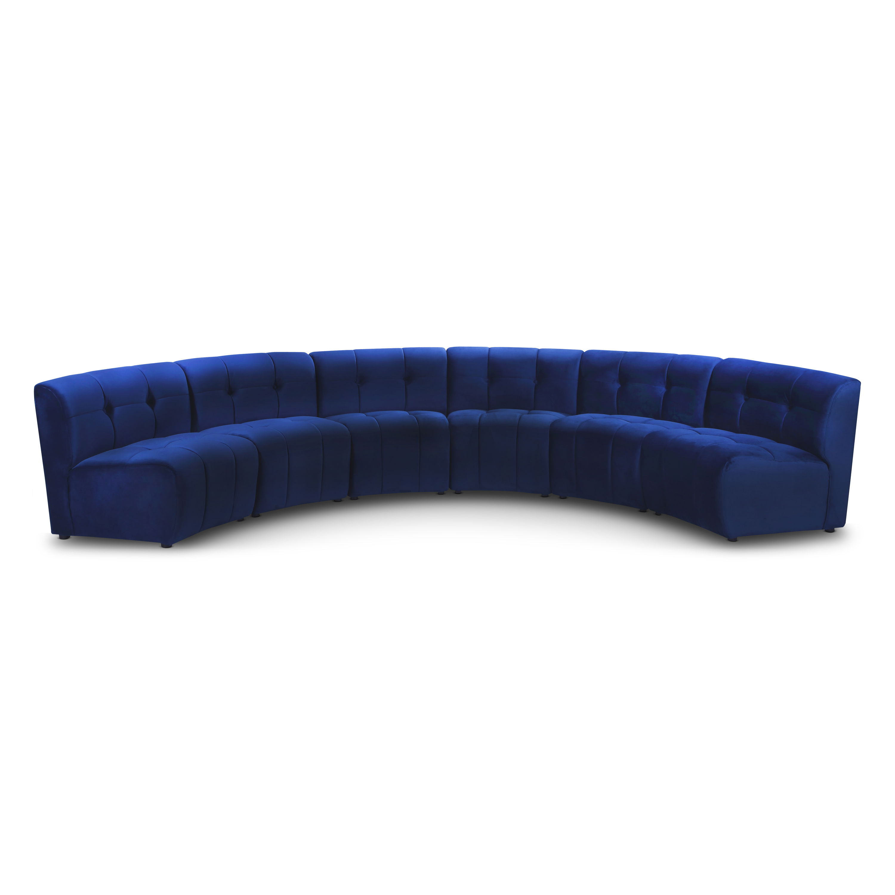 Limitless - 6 Piece Modular Sectional - Navy