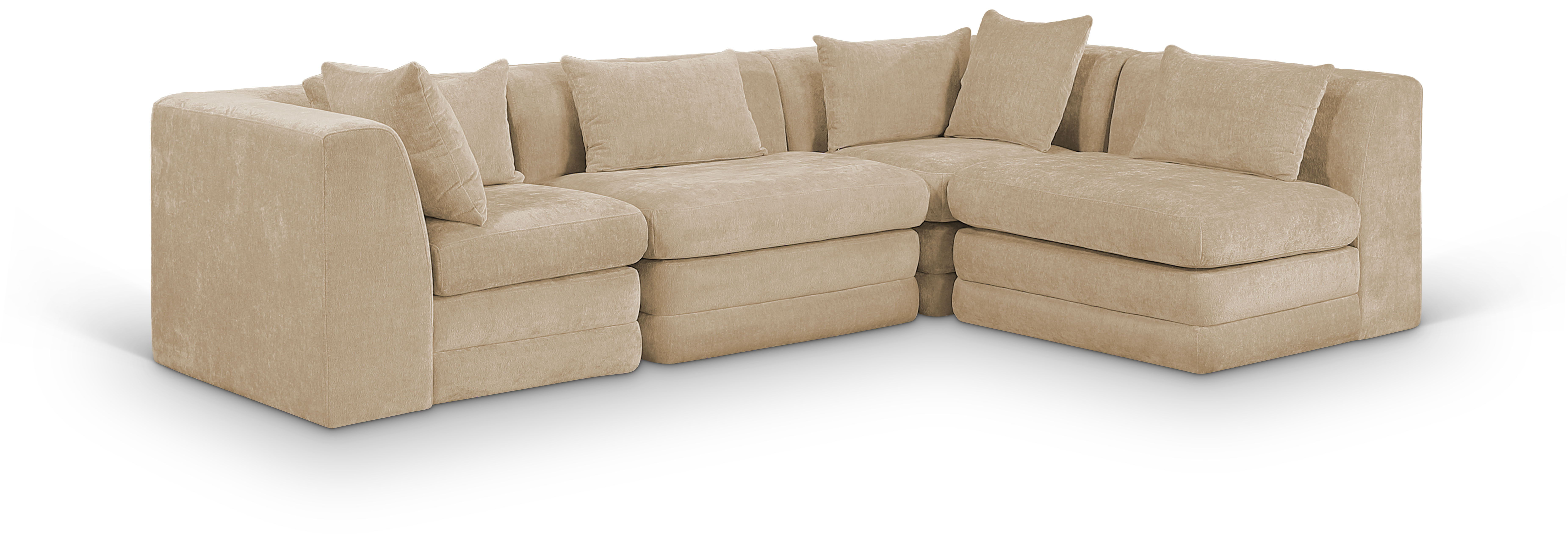4 Pc · 114" Upholstered Modular Sectional
