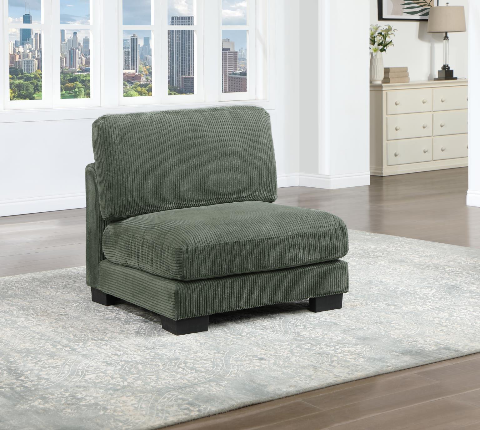 U256 - Armless Chair - Green