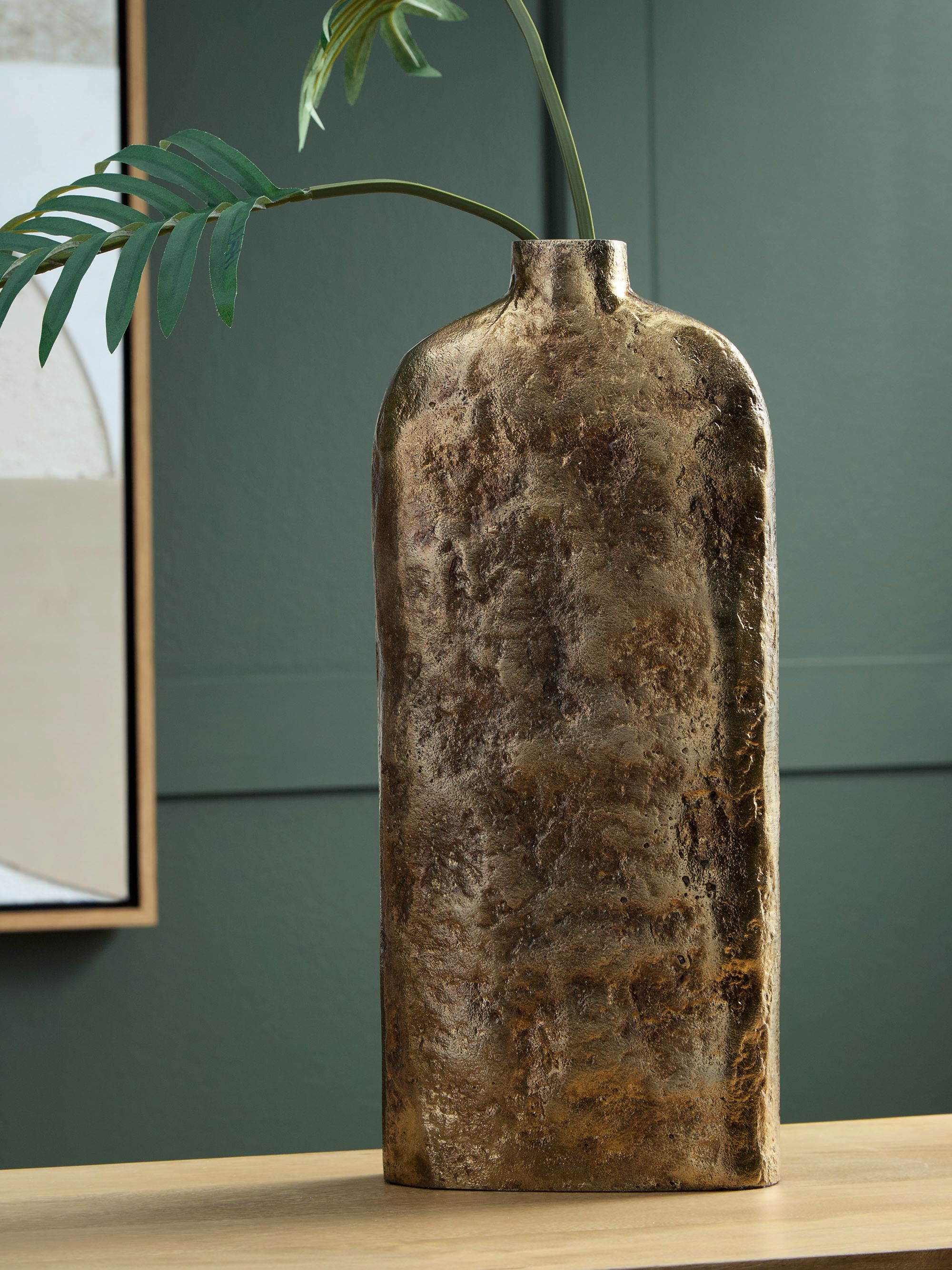 Wallmond - Vase - 13" - Antique Brass Finish