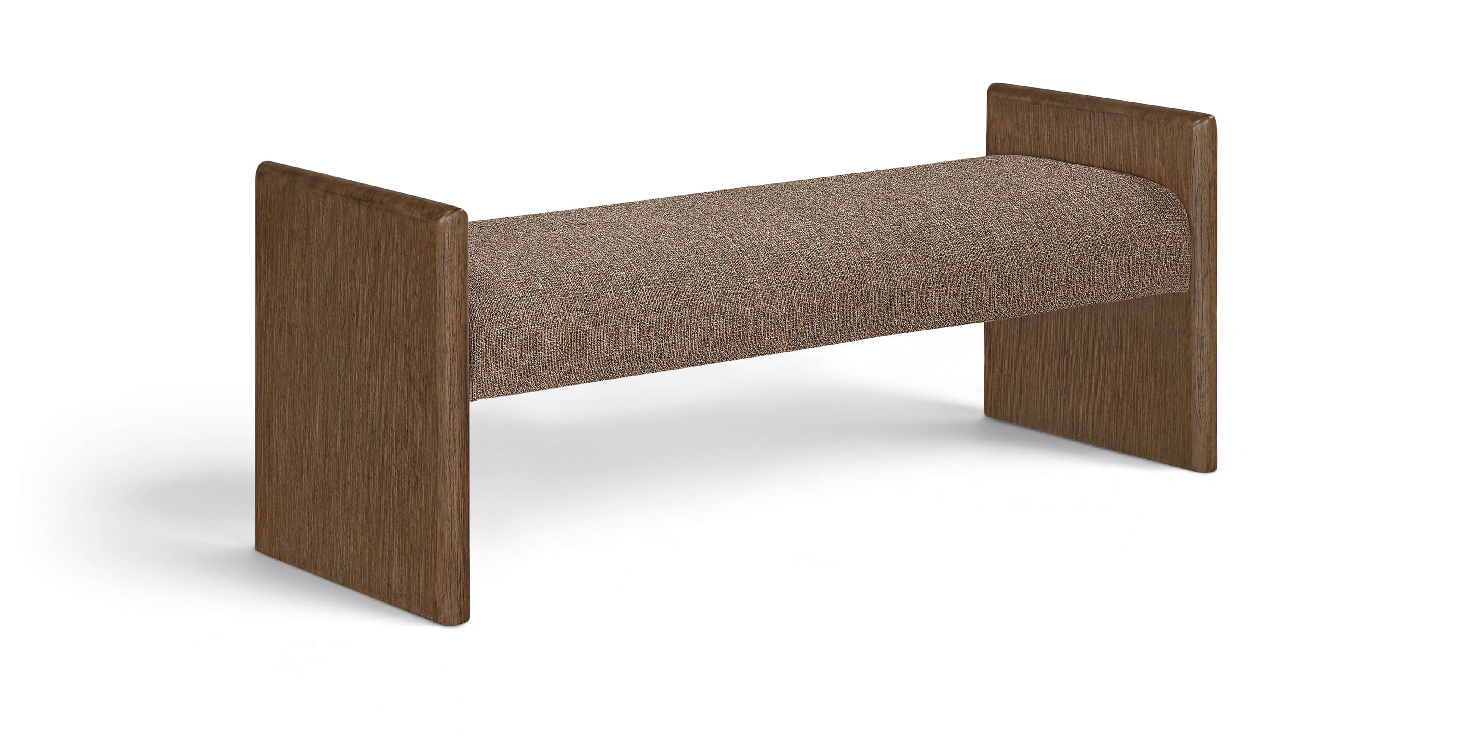 Hickory - Fabric Upholstered Bench - Brown
