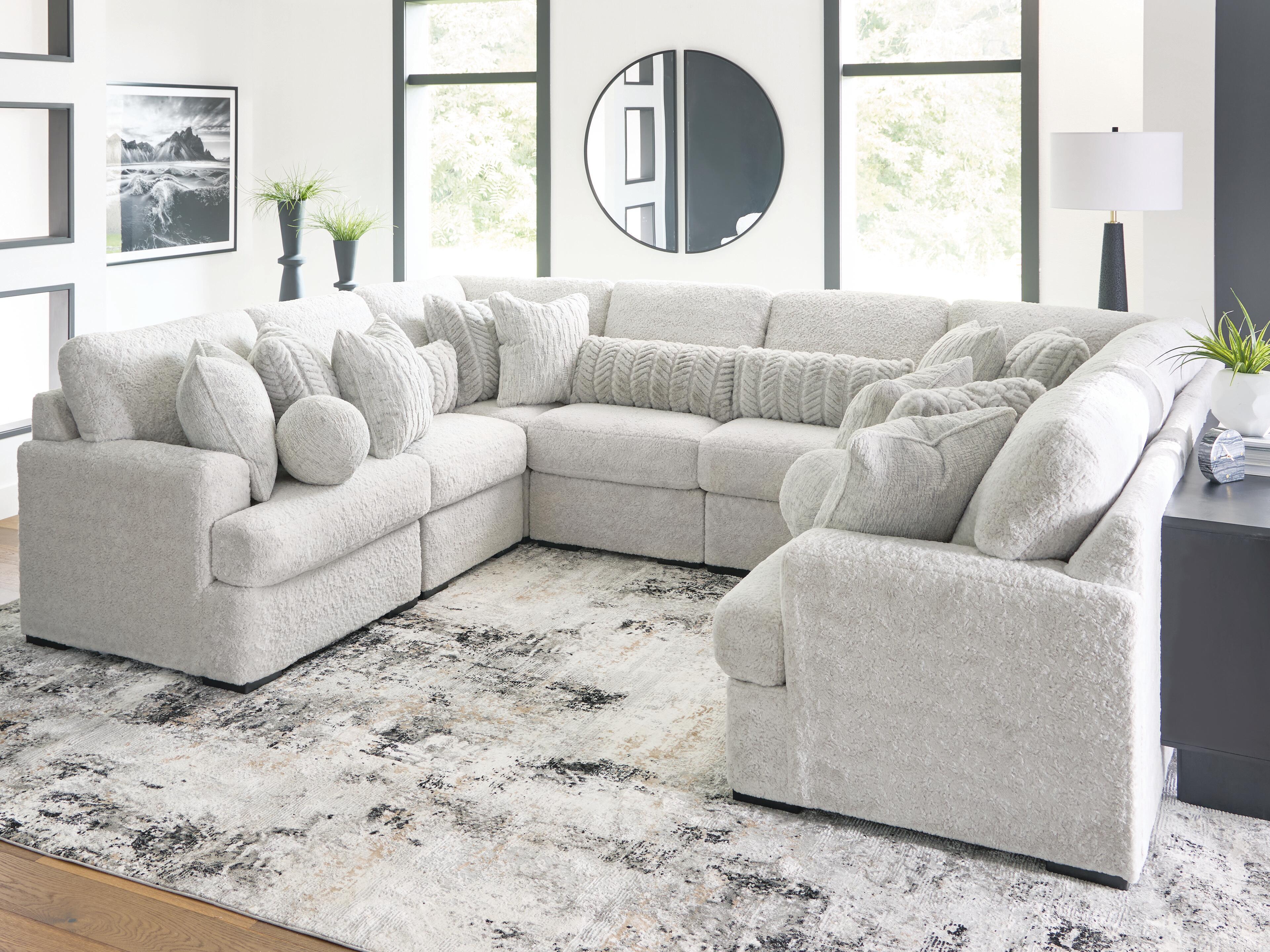 Ashley Furniture Cuddle Plush - 8-Piece Sectional - Arctic - Image 3
