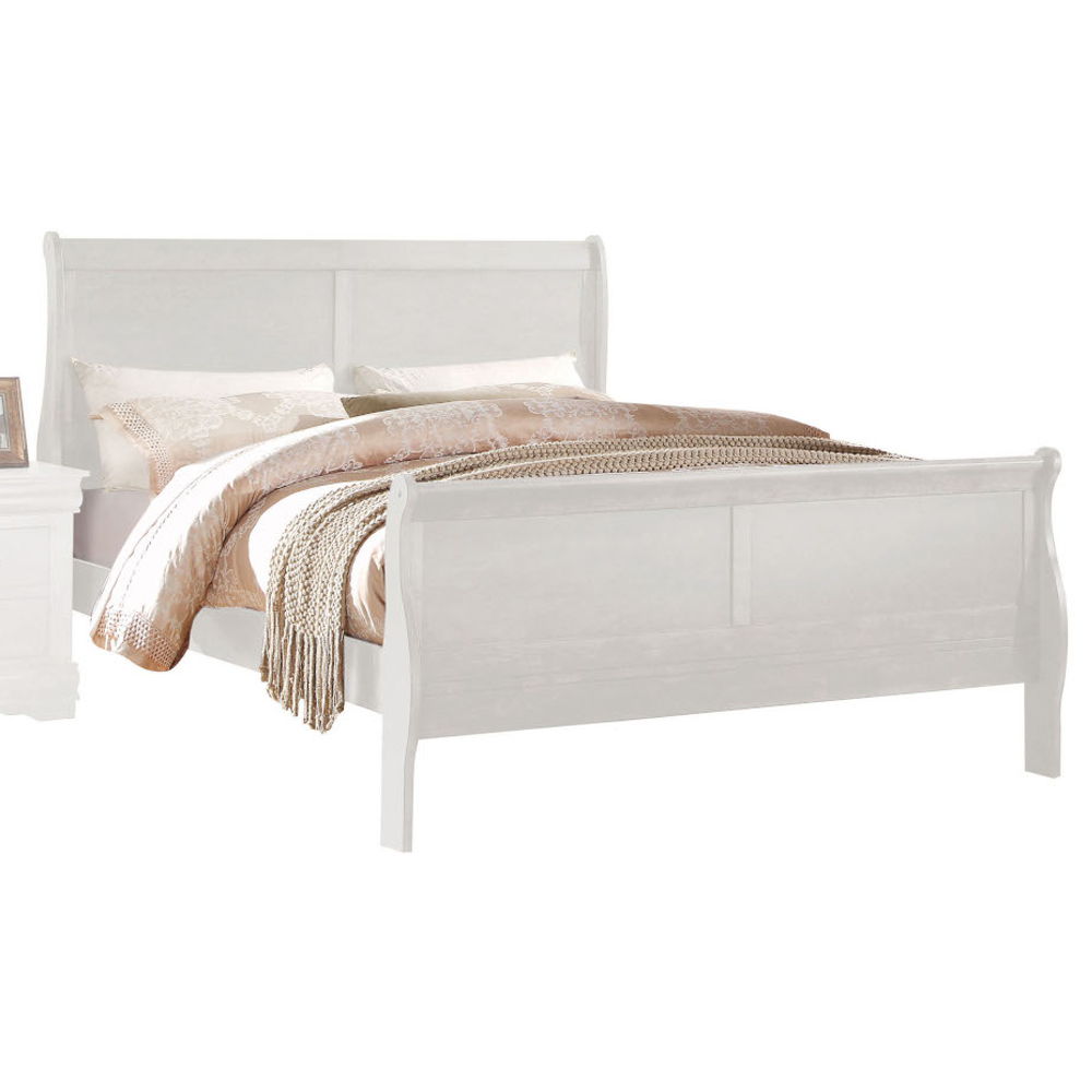 Louis Philippe - Queen Bed - White, white, view 8