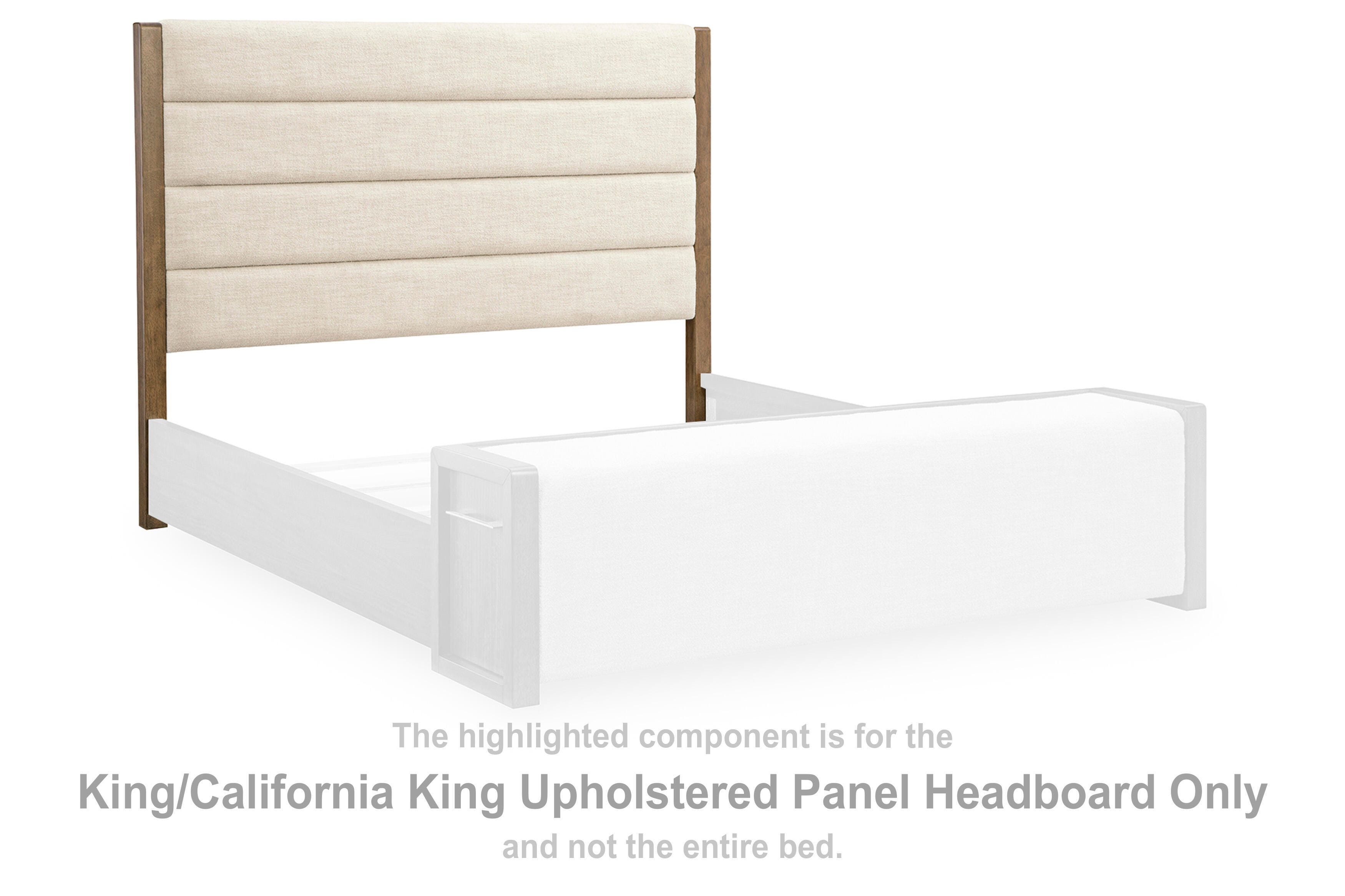 Marxmore – King/California King Upholstered Panel Headboard – Brown