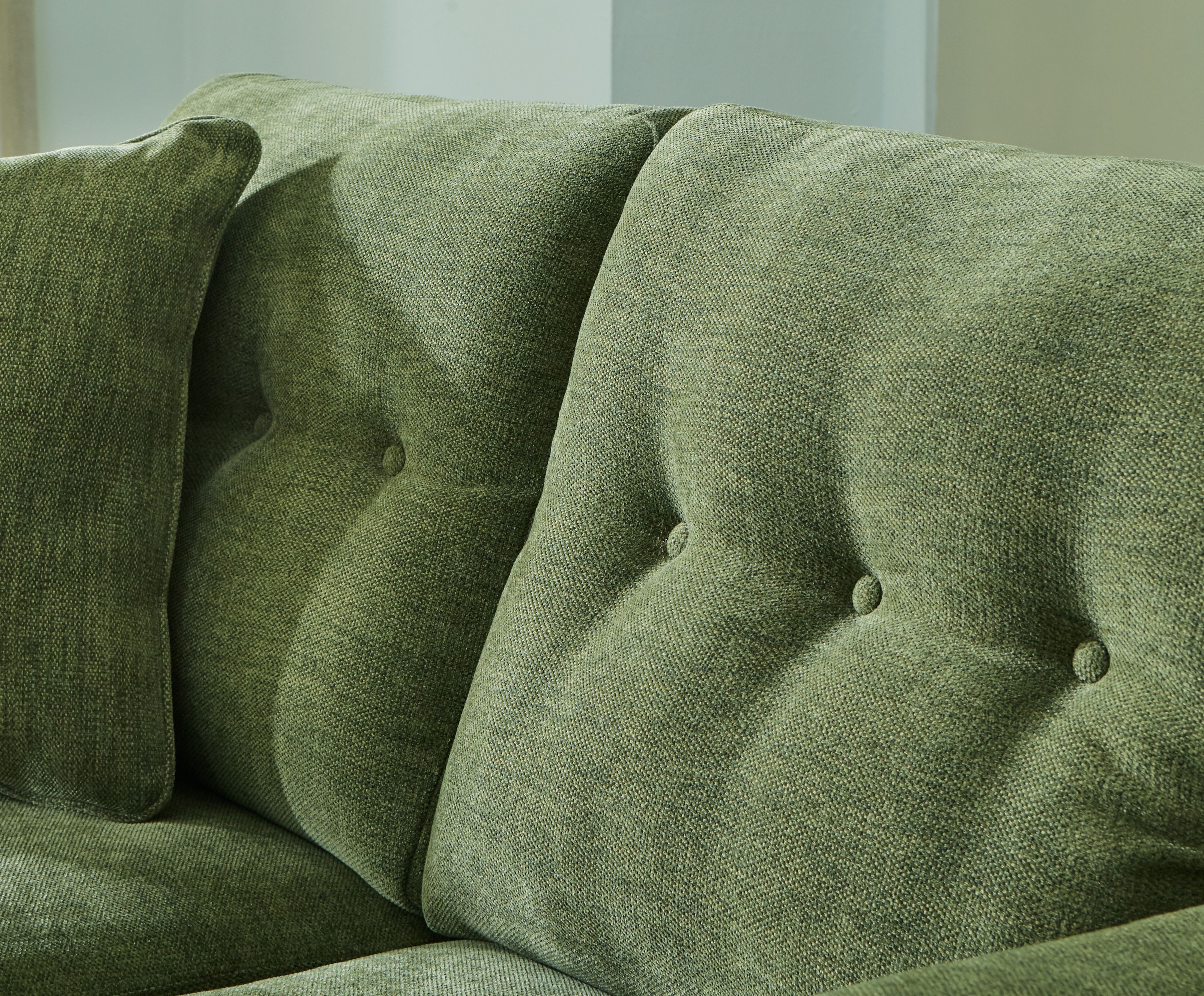 Ashley Furniture Bixler - Loveseat - Olive - Image 6