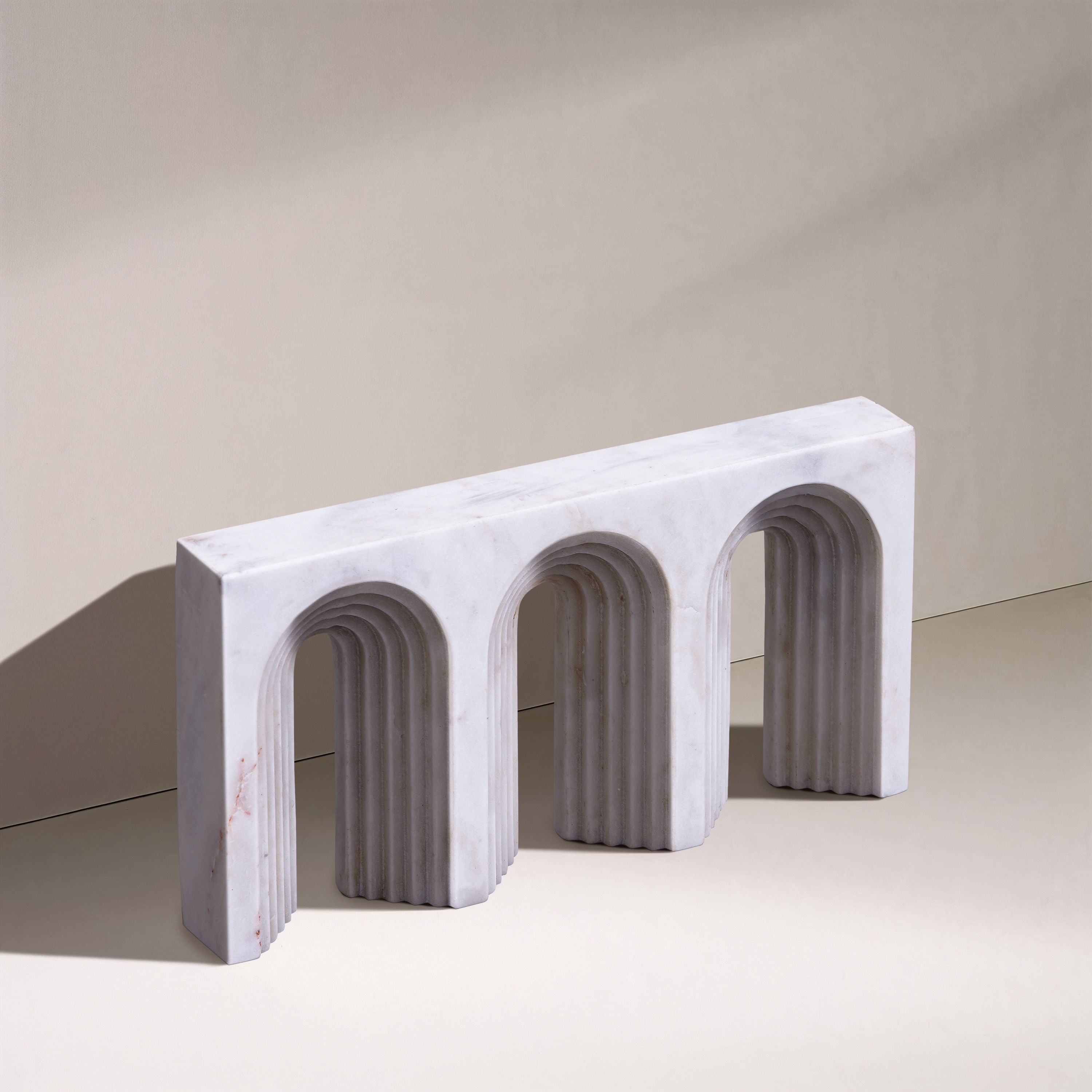 Curva - Marble Decorative Object - White