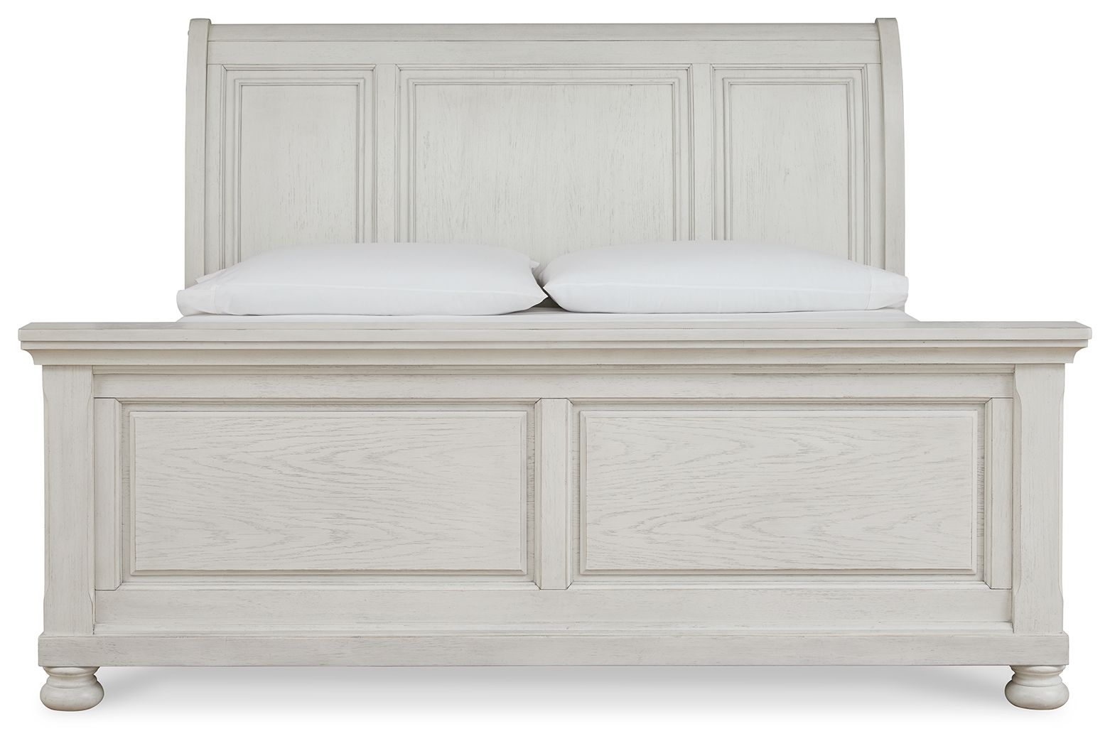 Robbinsdale - King Sleigh Bed - Antique White