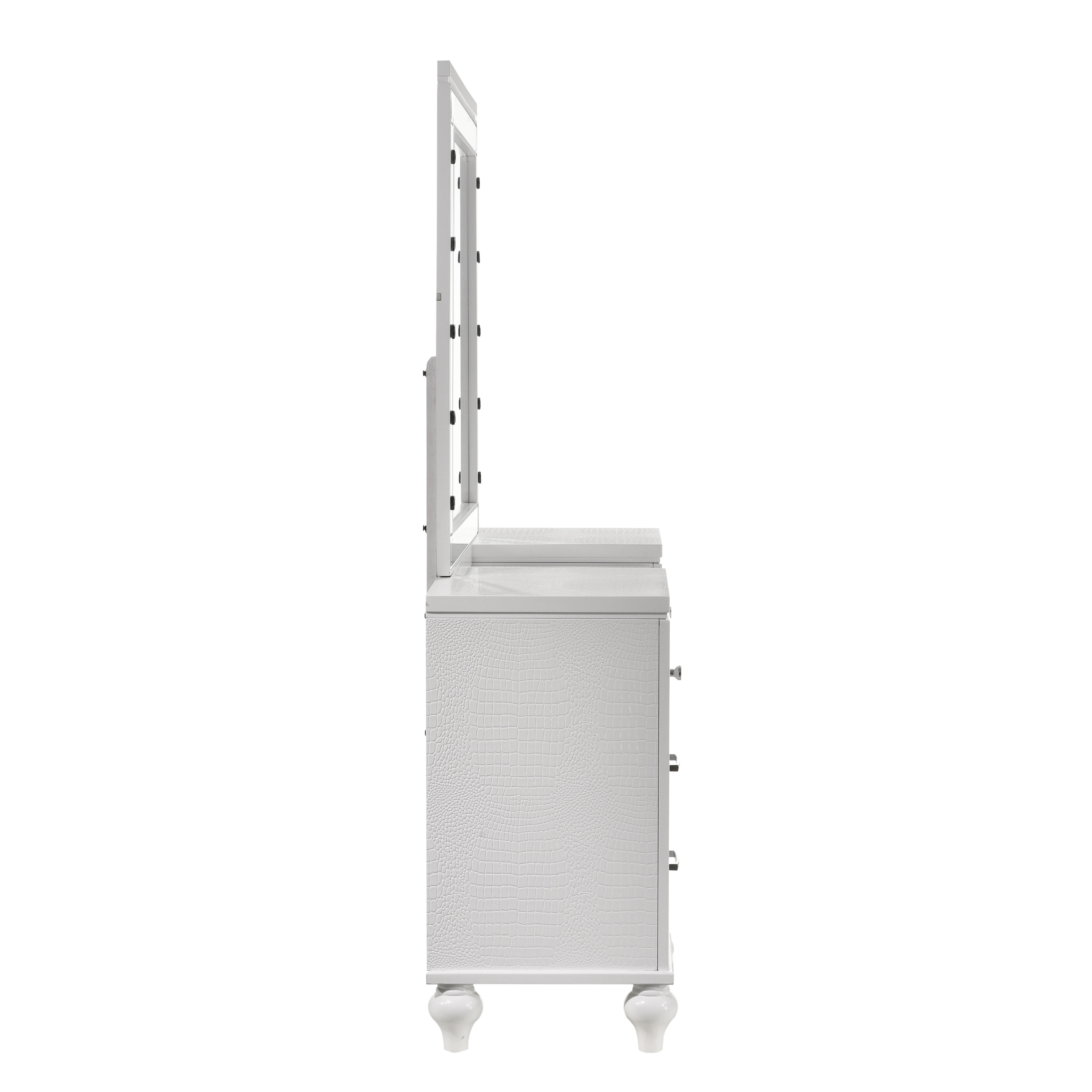 Valentino - Vanity Table & Mirror - White