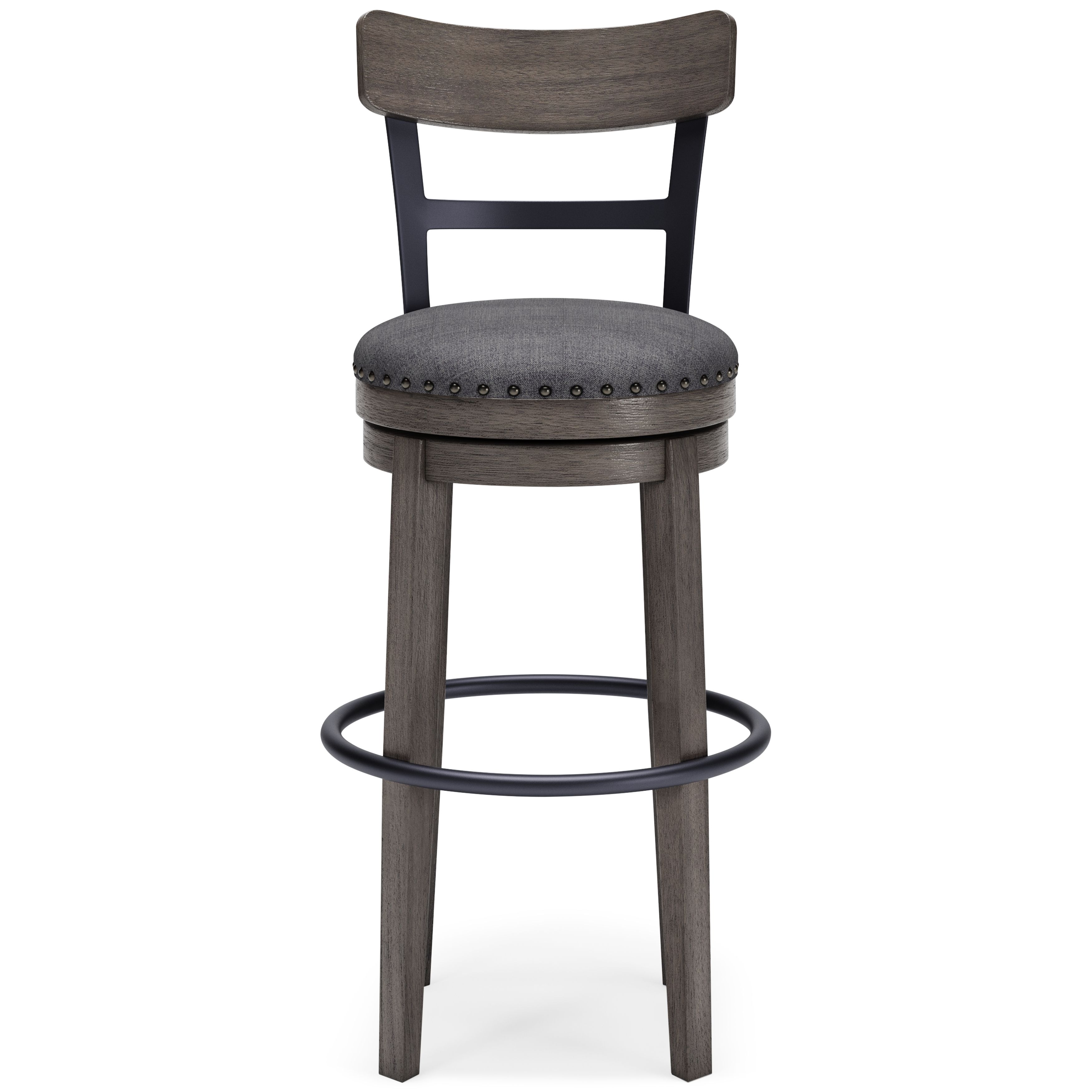Ashley Furniture Caitbrook - Tall UPH Swivel Barstool - Gray - Image 5