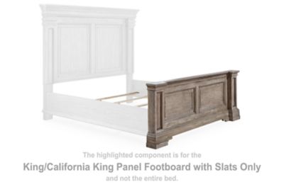 Blairhurst – King/ California King Panel Footboard With Slats – Light Grayish Brown