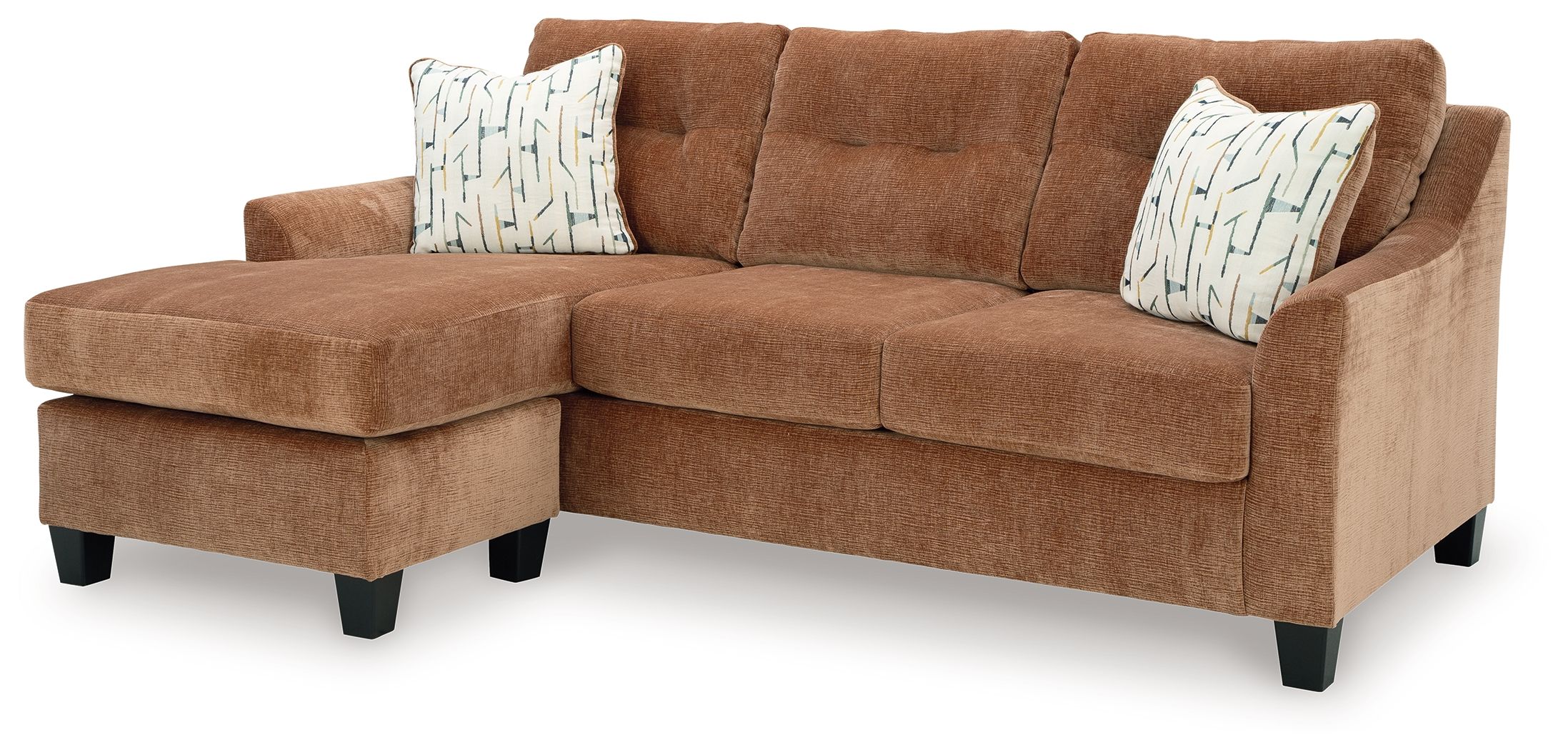 Ashley Furniture Amity Bay - 3 Pc. - Sofa Chaise, Chair, Ottoman - Clay - Image 3