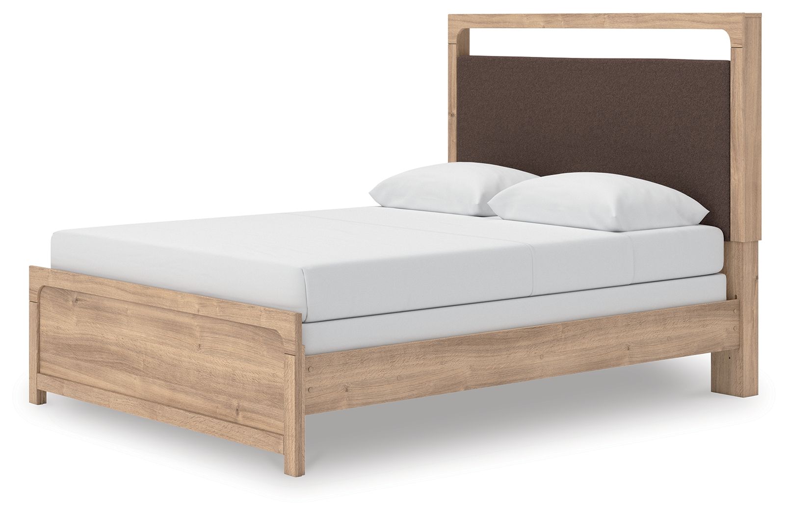 Ashley Furniture Kinlanni - Queen Upholstered Panel Bed - Tan - Image 5