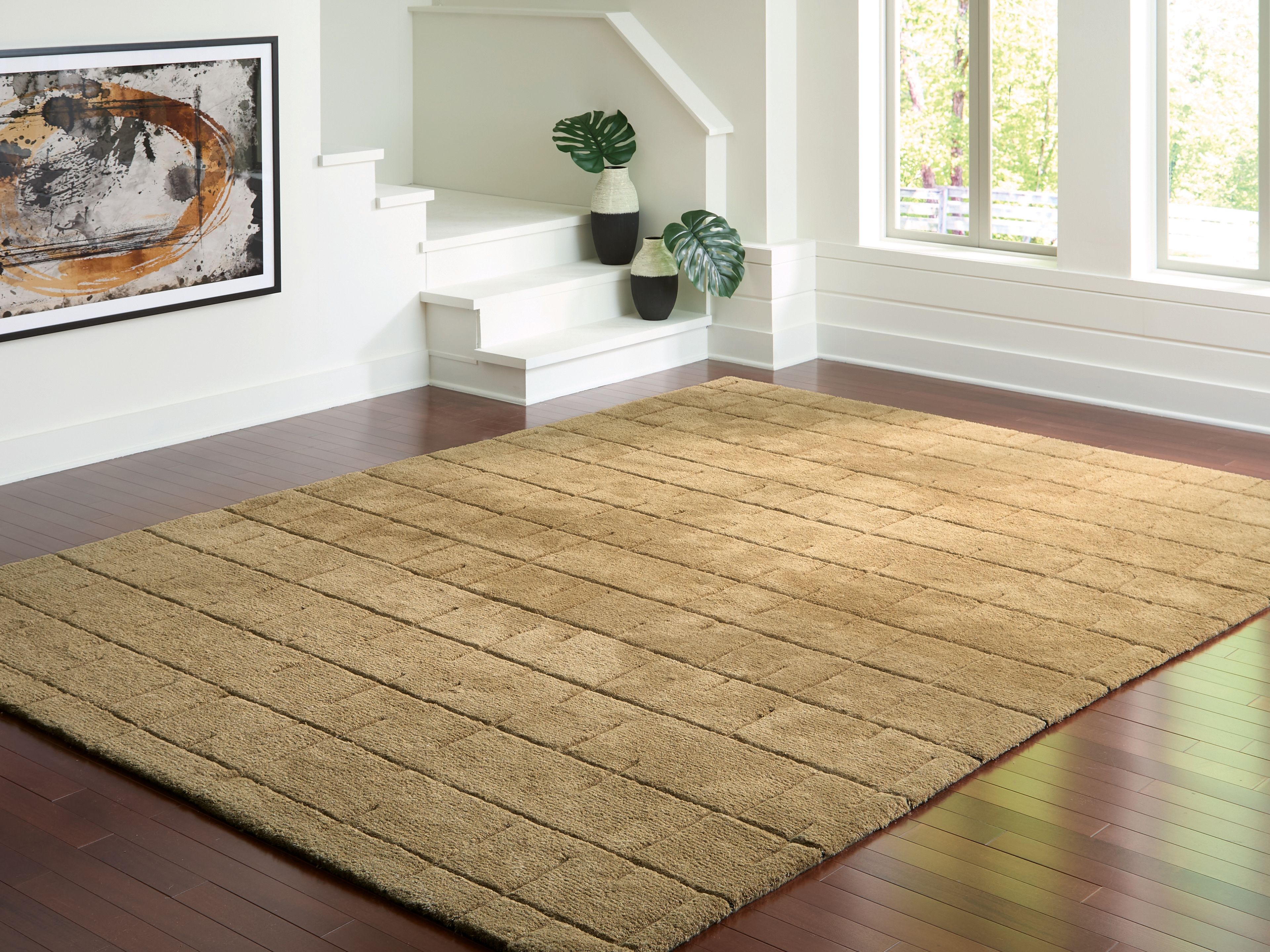 Ashley Furniture Luzmont - 9' x 12' Rug - Golden Brown - Image 2