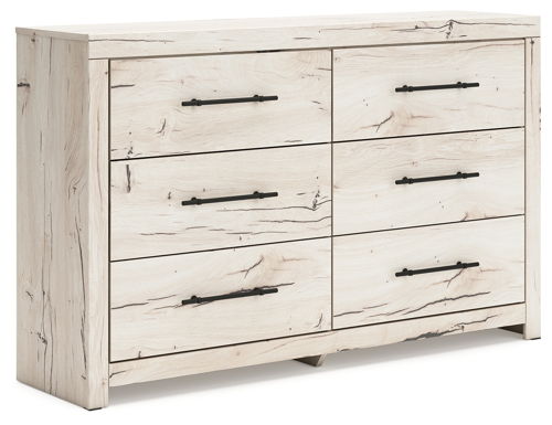 Lawroy - Six Drawer Dresser - Light Natural, beige