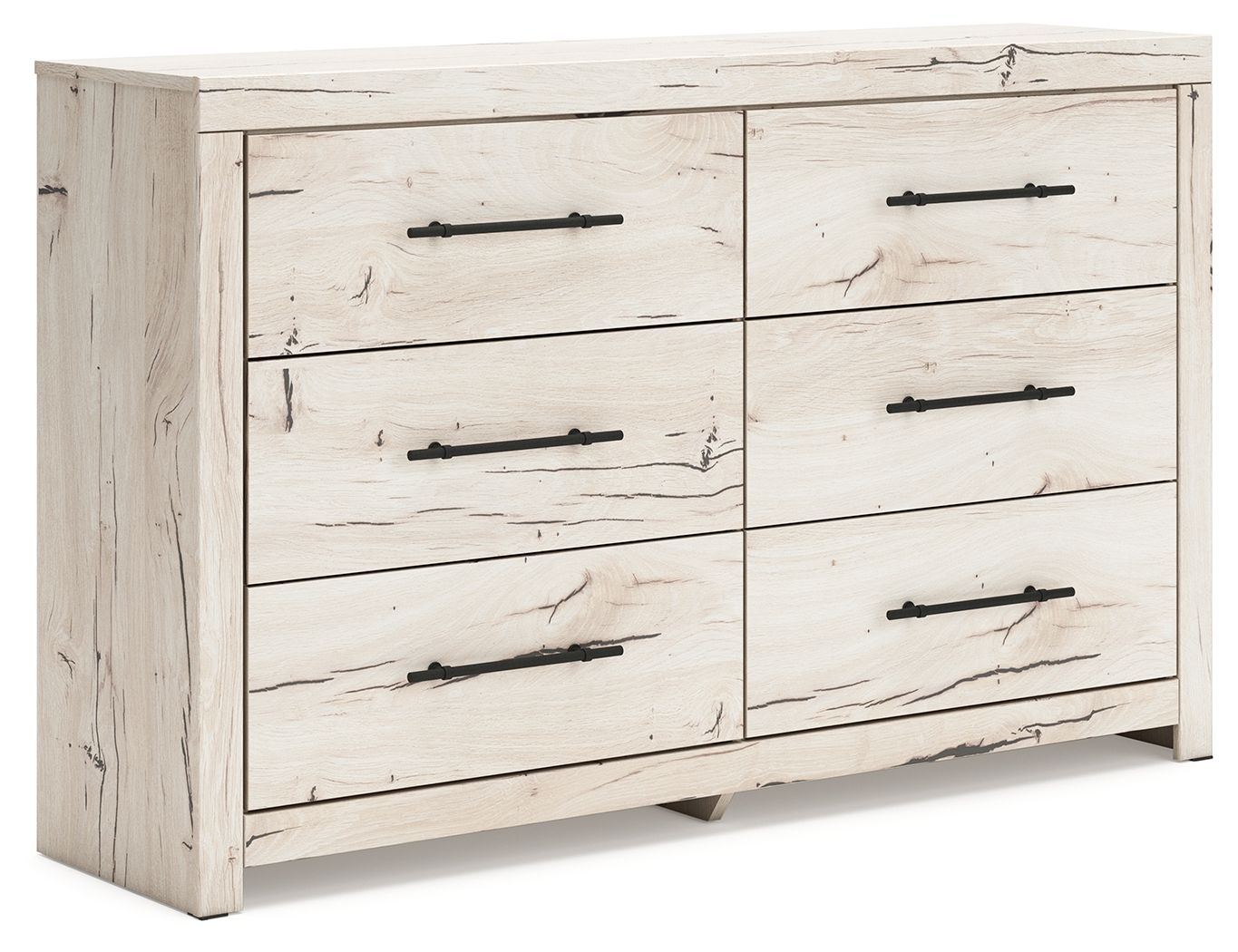 Ashley Lawroy Six Drawer Dresser - Light Natural