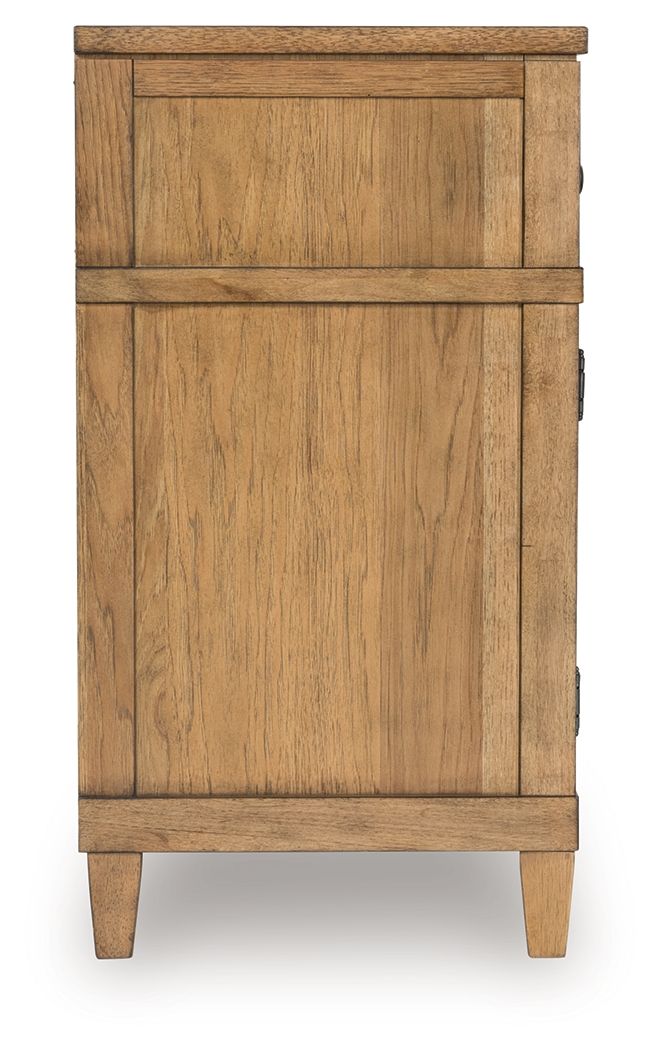 Ashley Furniture Sharlance - XL TV Stand With Fireplace Option - Light Brown - Image 4