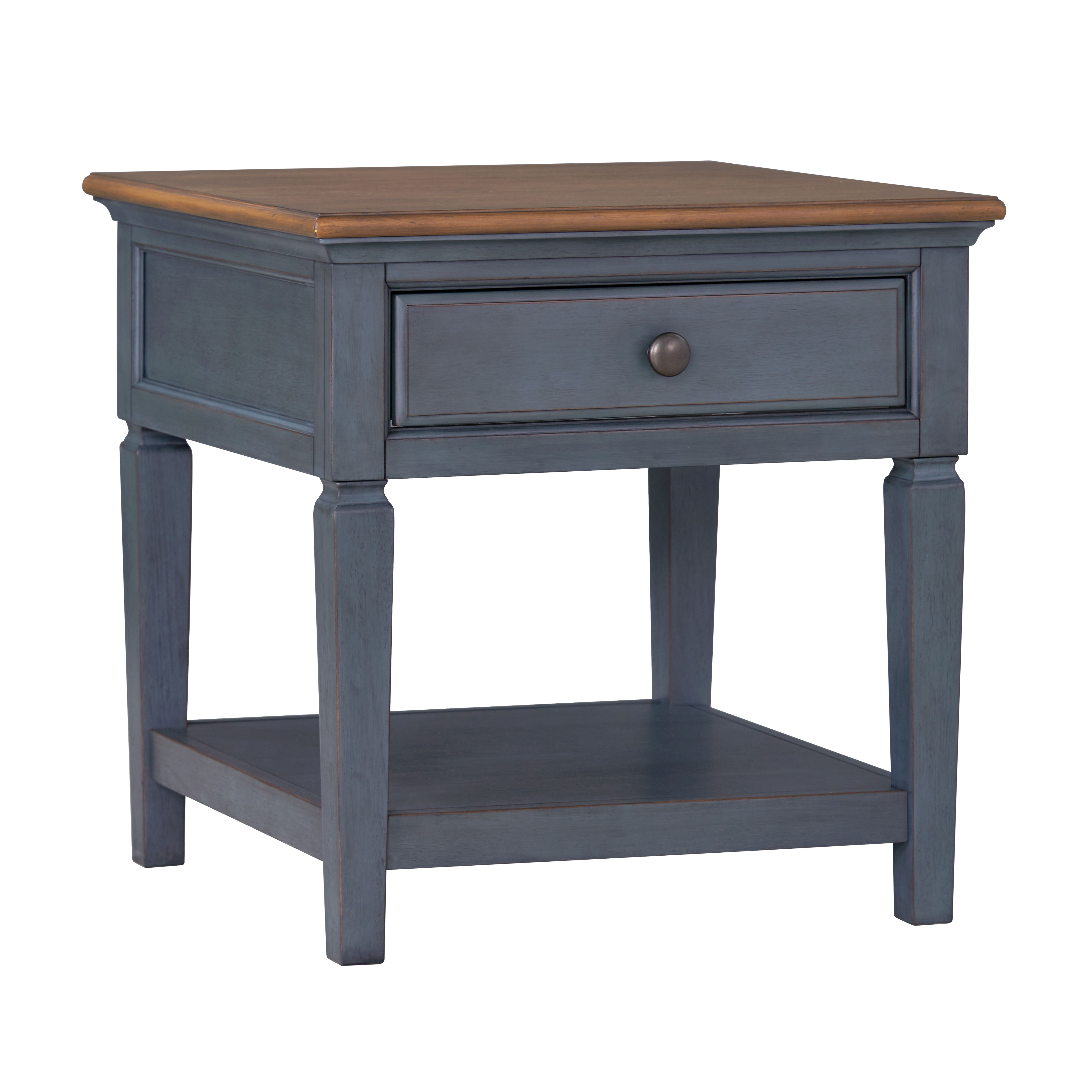 Americana - End Table - Corduroy Blue Image