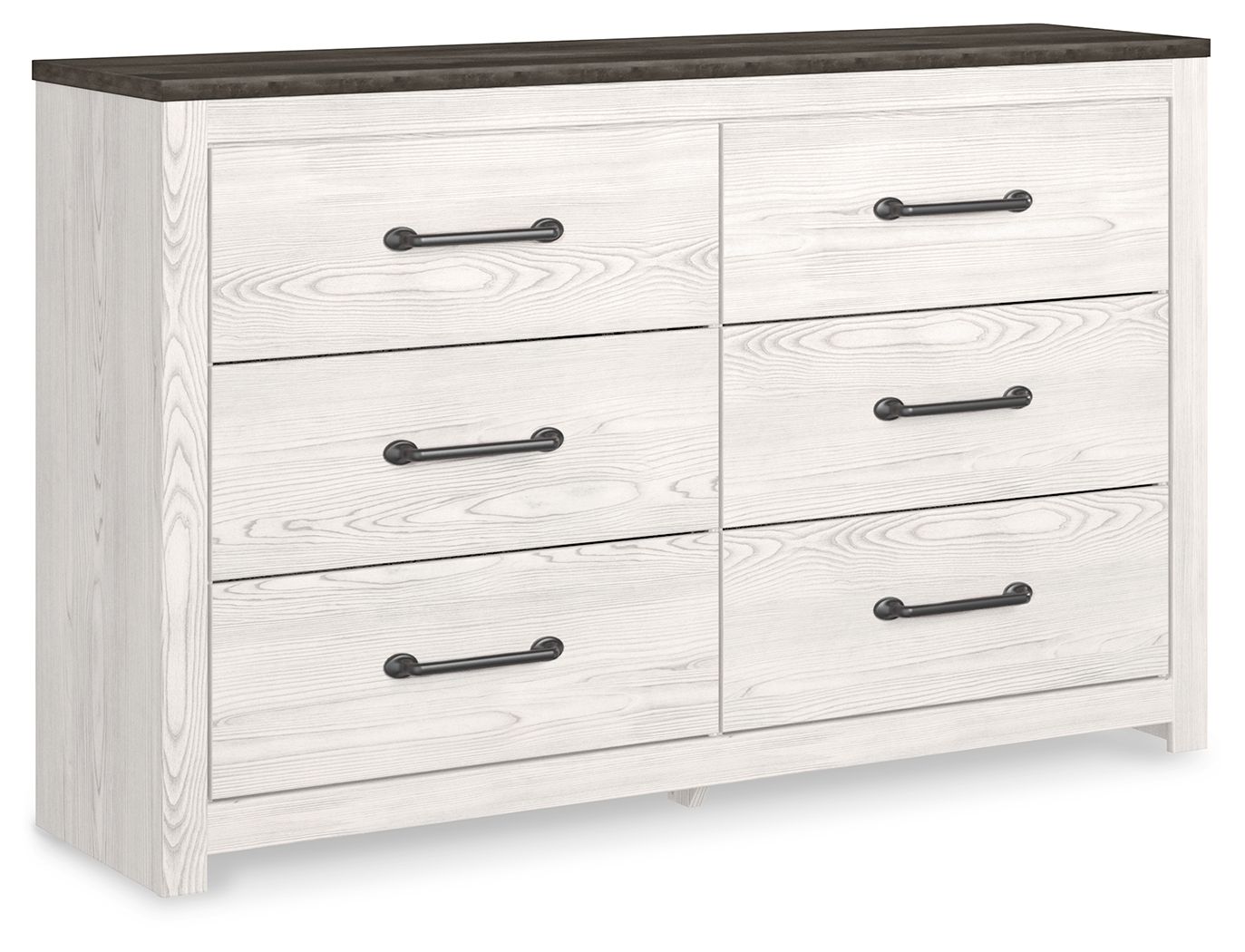 Gerridan - Six Drawer Dresser - White / Gray
