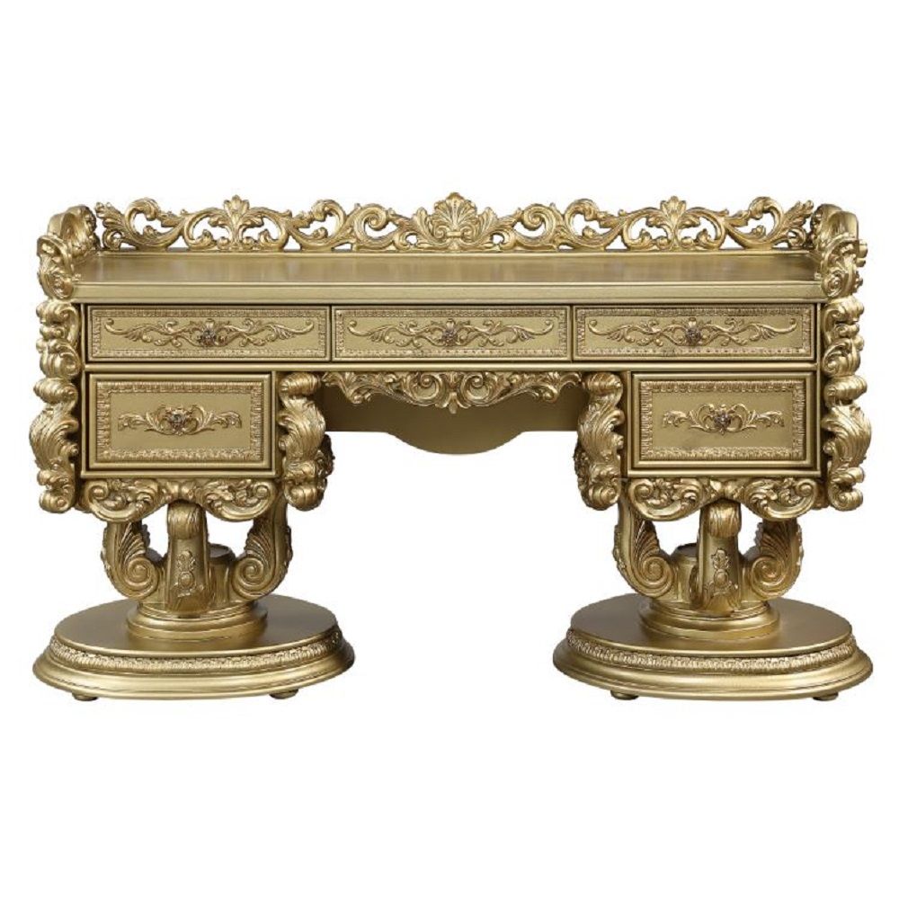 Bernadette - Vanity Desk - Gold, gold, view 8