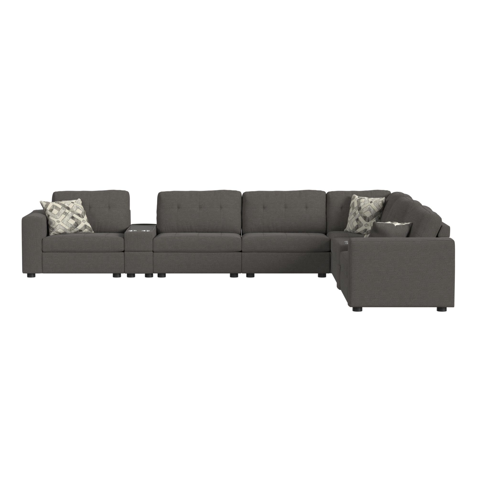 Options One - 9 Piece Living Room Set - Palmer Plus Ash