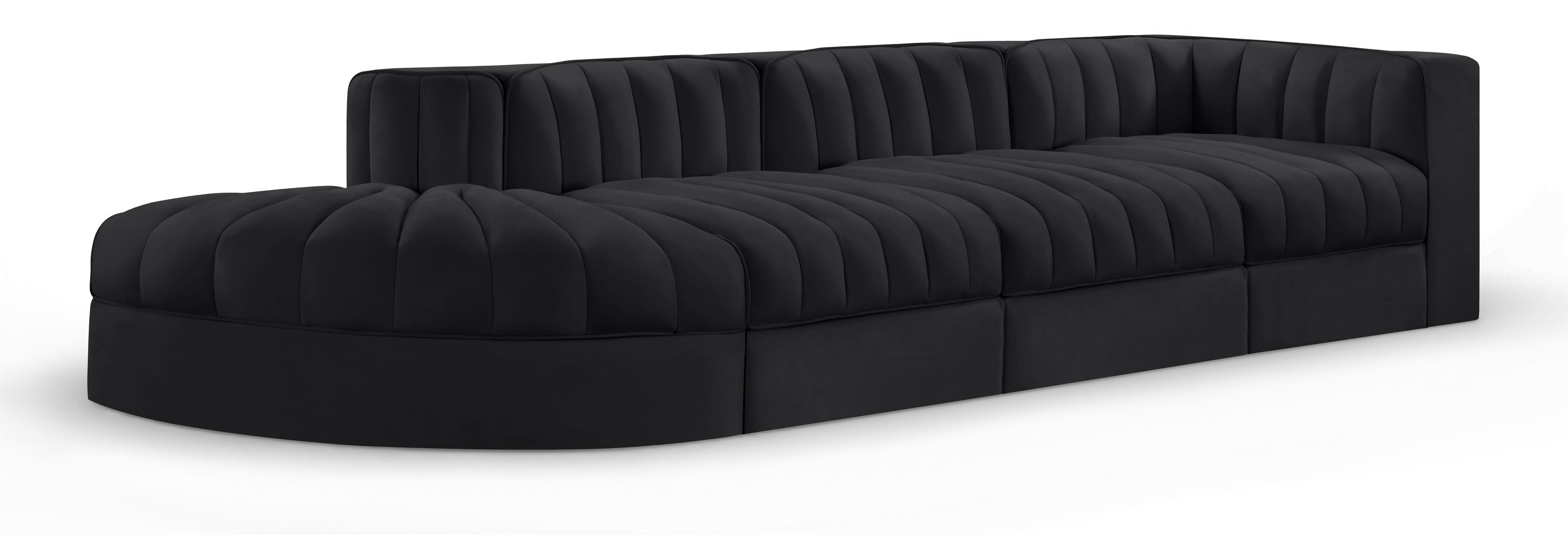 4 Pc · Modular Sectional With Reverse Corner Chair