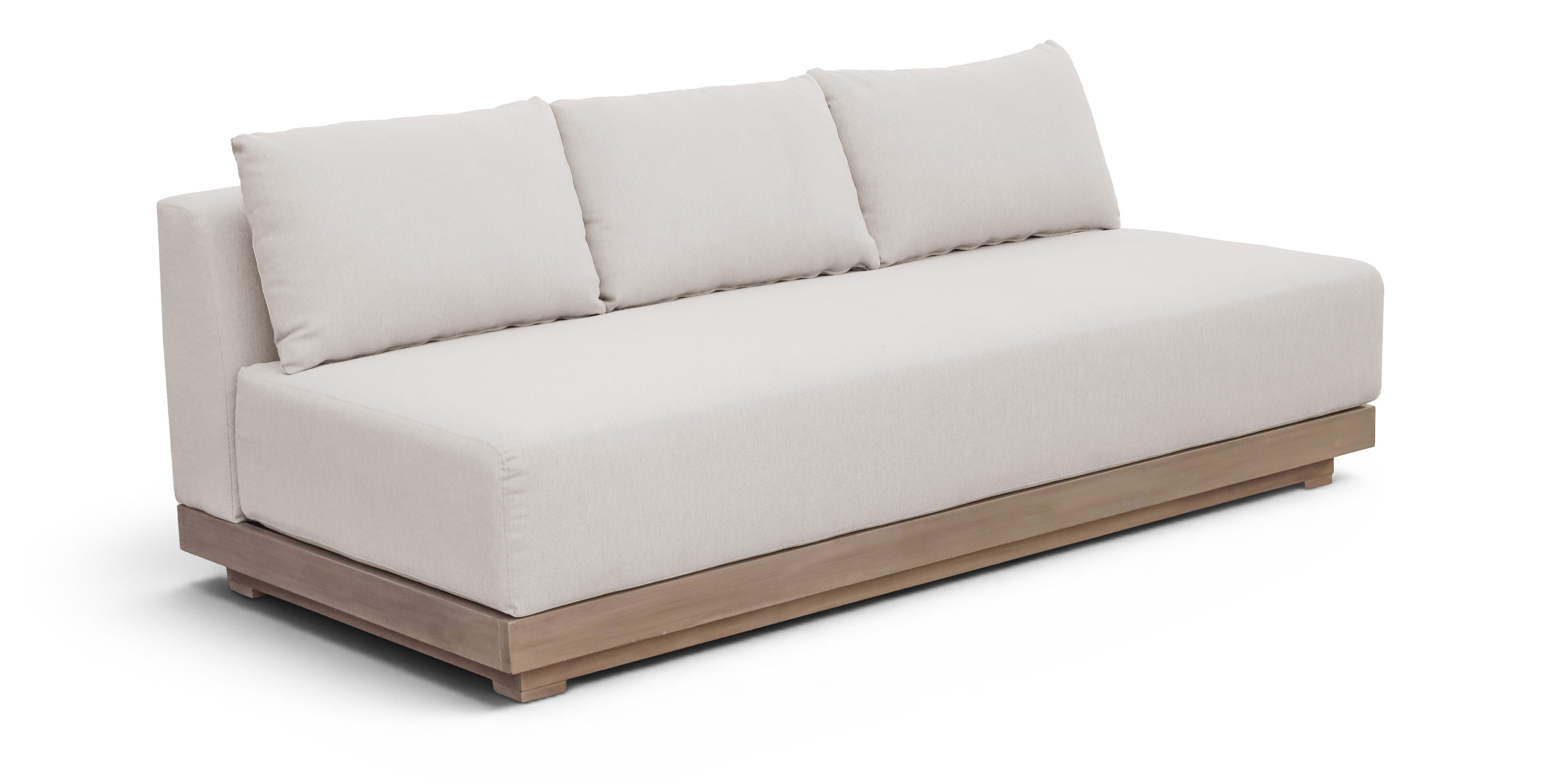 Solace - Olefin Performance Fabric Outdoor Patio Modular Sofa - Cream