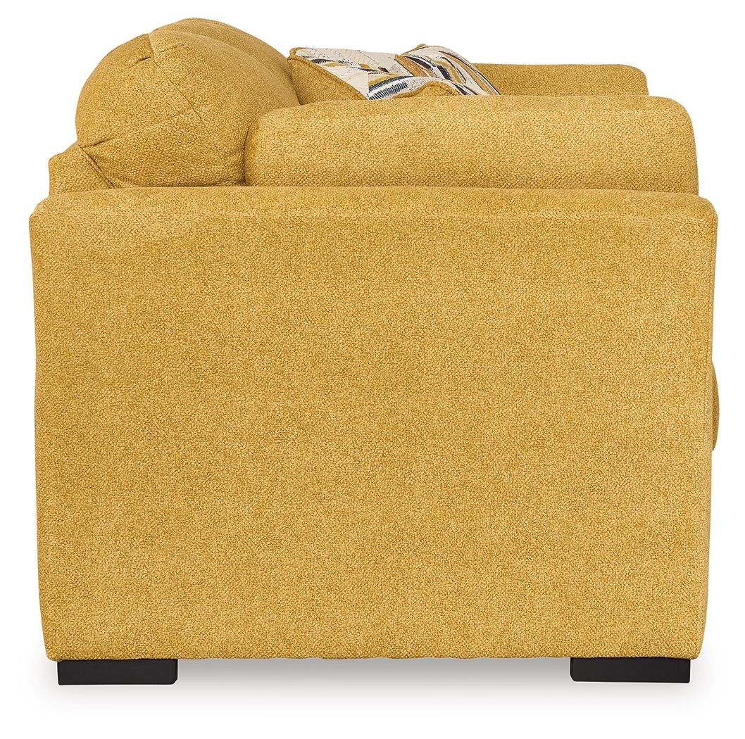 Ashley Furniture Keerwick - Loveseat - Sunflower - Image 5