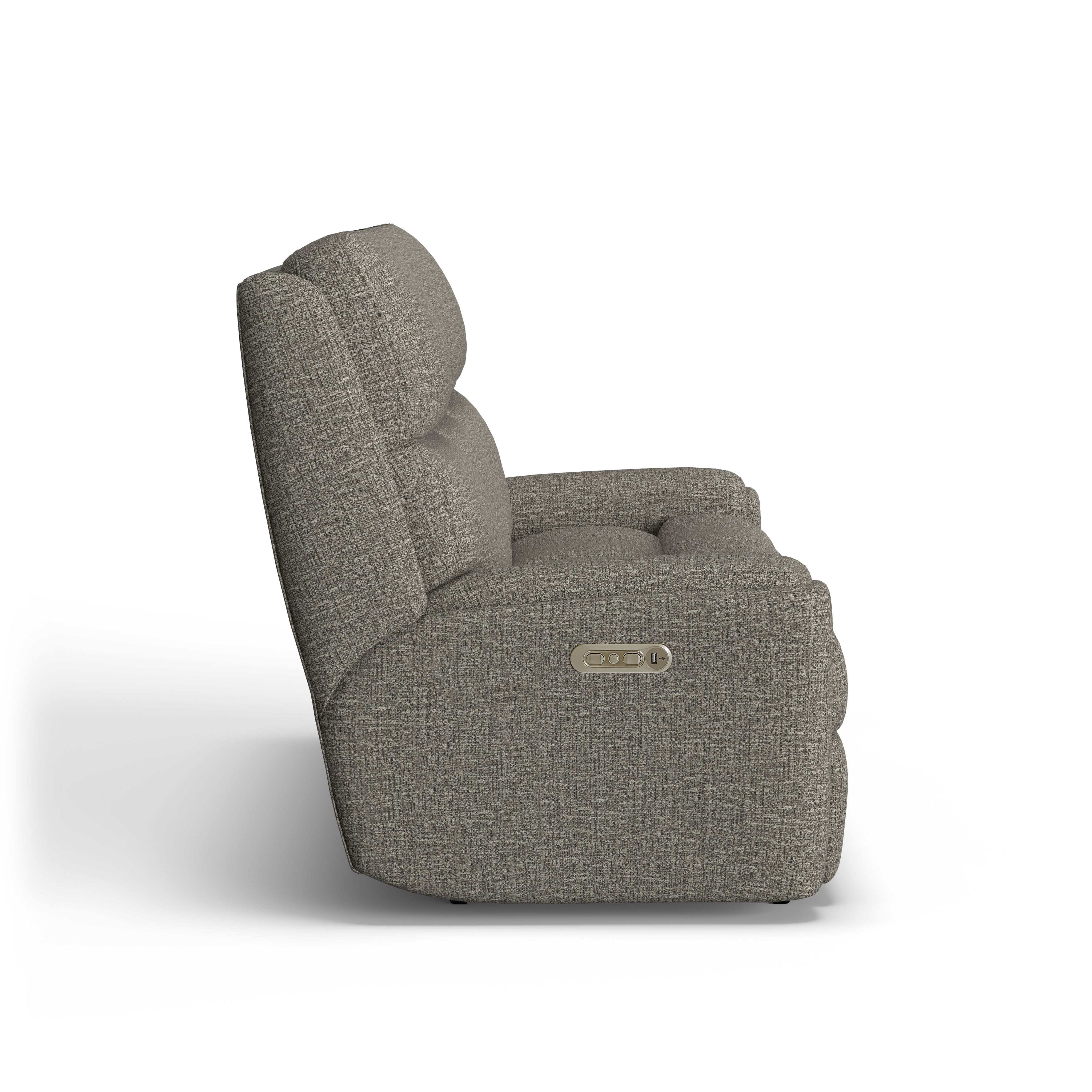 Rio - Transitional Fabric Power Reclining Sofa With Power Headrests, dark gray, view 5